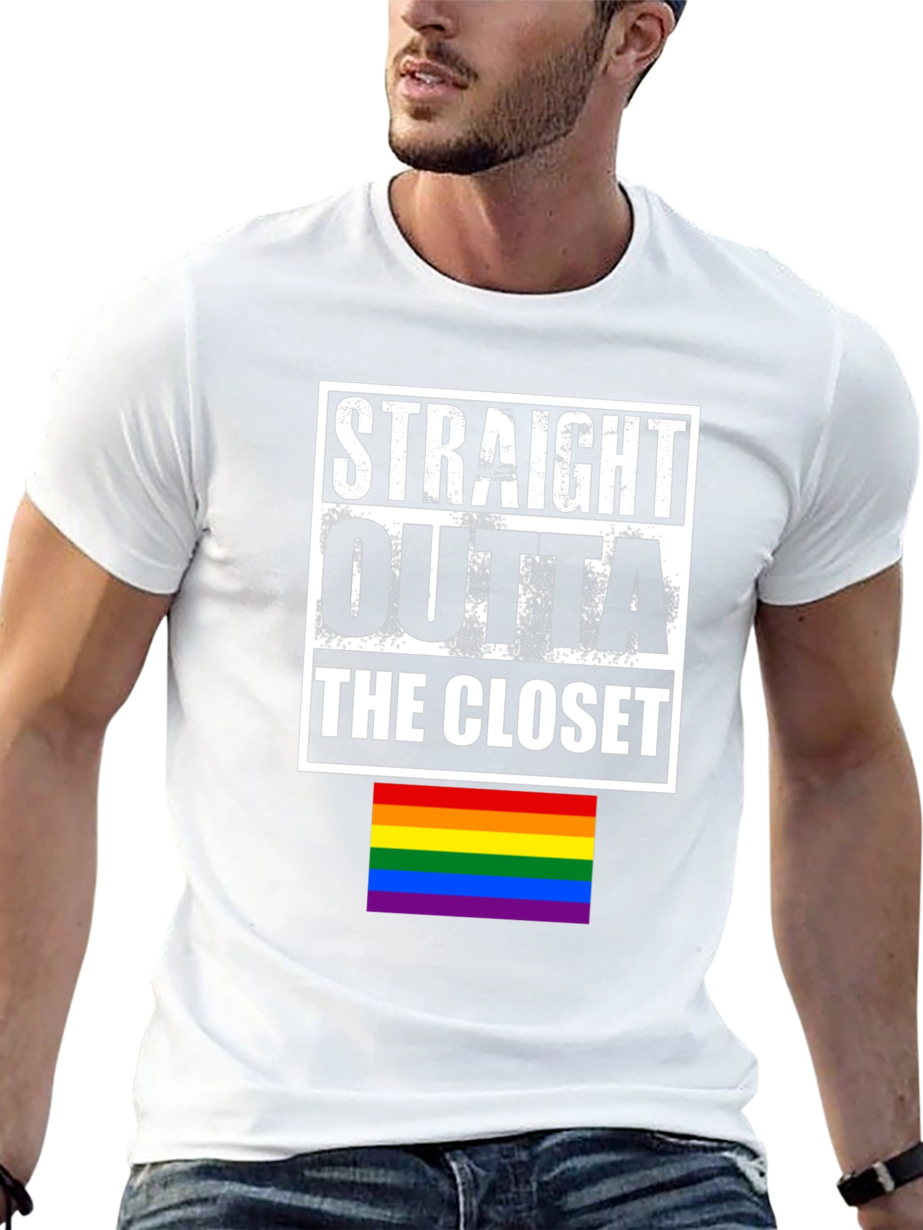 Straight Outta the Closet LGBTQ Pride T-Shirt