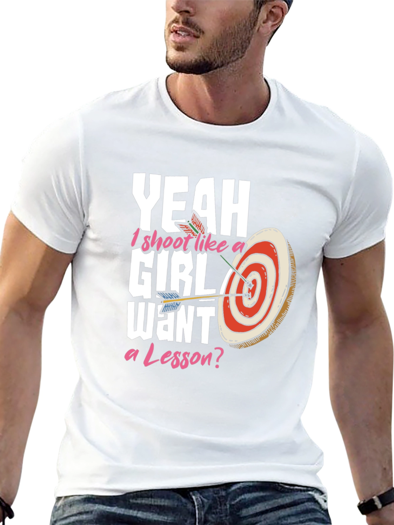 Yeah I Shoot Like a Girl Archery T-Shirt