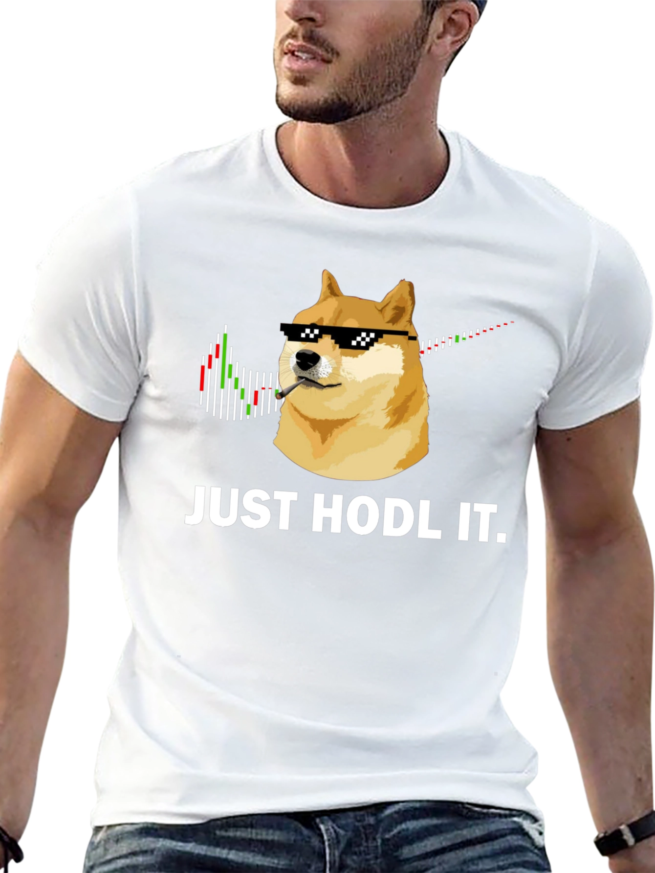 Just Hodl It T-Shirt: Crypto Doge Meme Tee