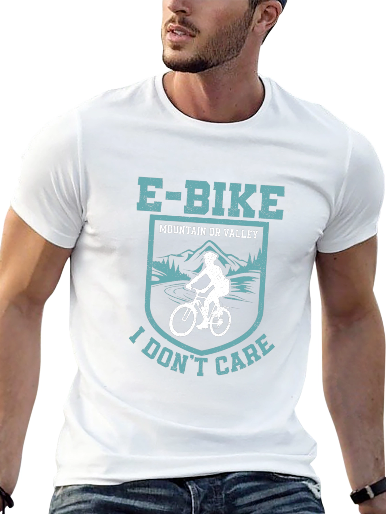 E-Bike Mountain or Valley I Dont Care T-Shirt