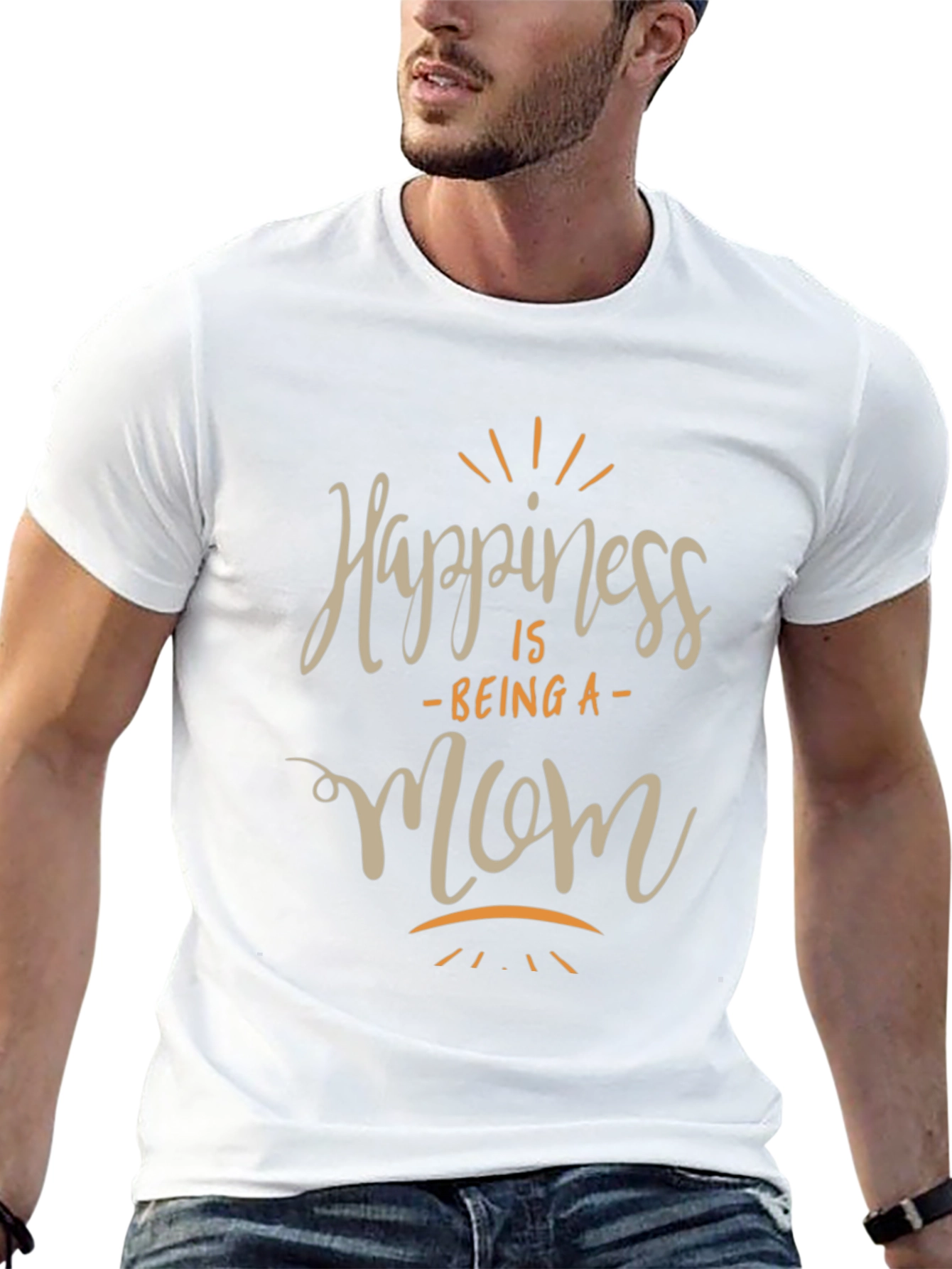 Happiness is Being A Mom Graphic T-Shirt