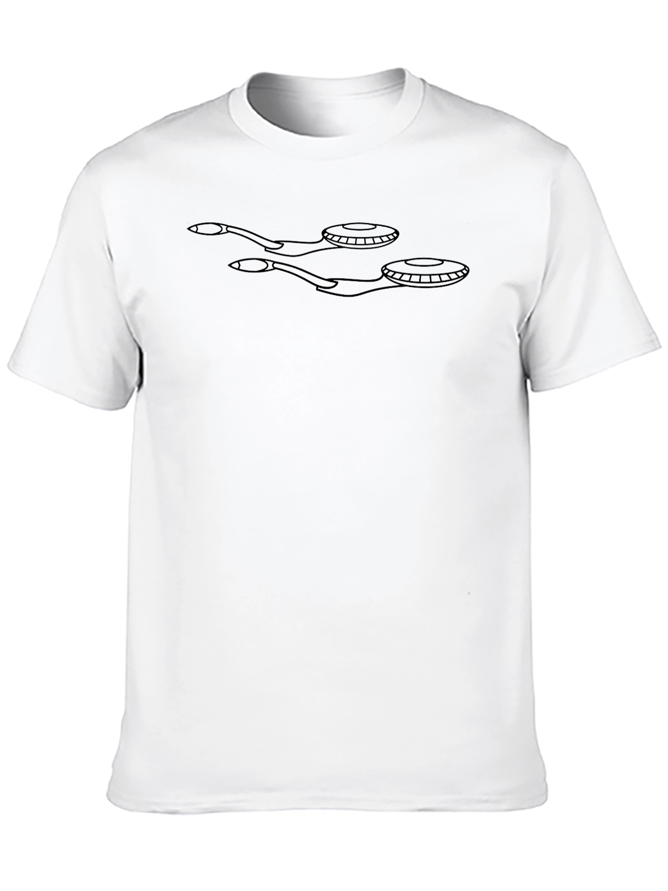 Star Trek Inspired Graphic Black T-Shirt