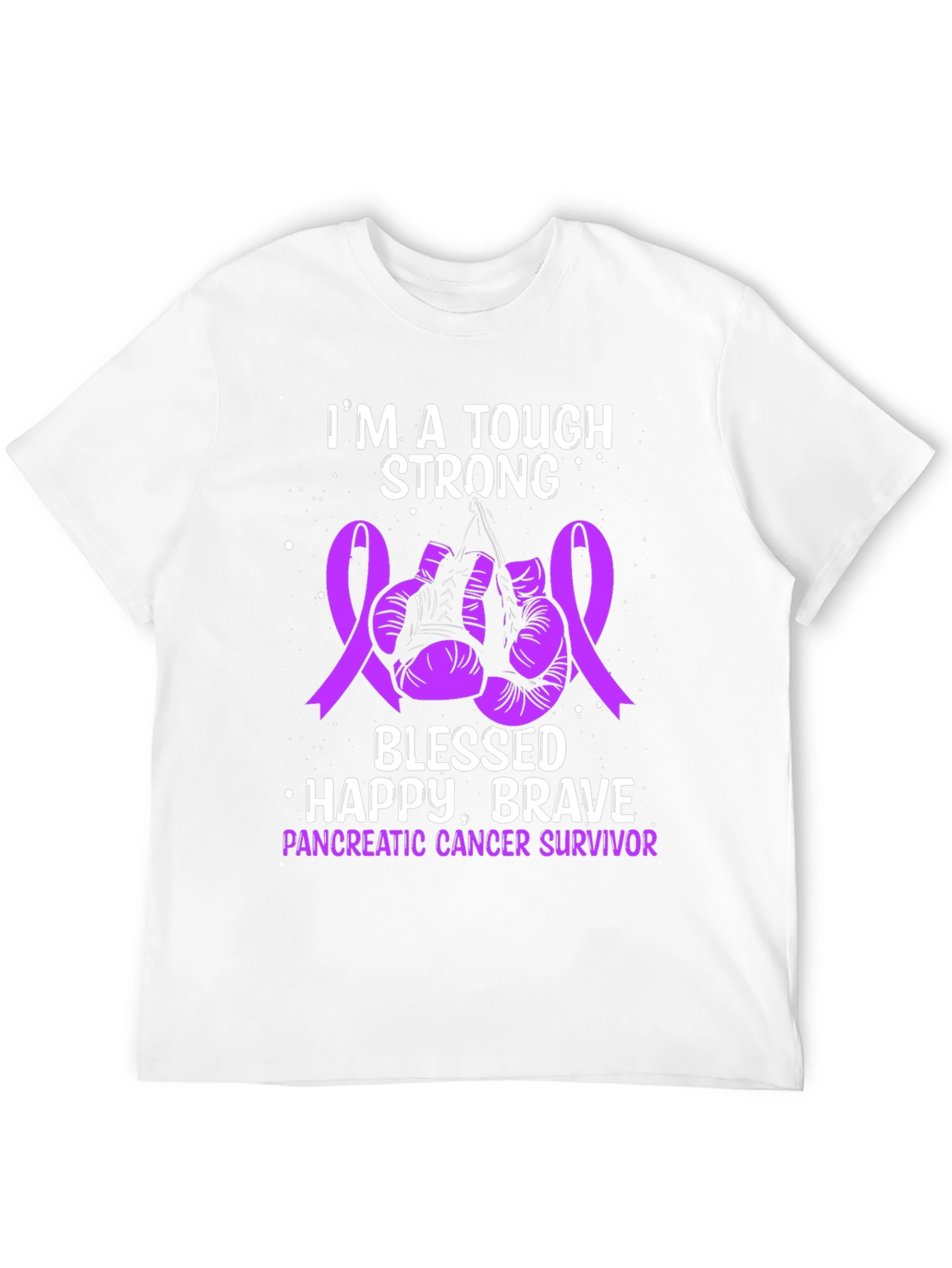 Tough Strong Pancreatic Cancer Survivor T-Shirt