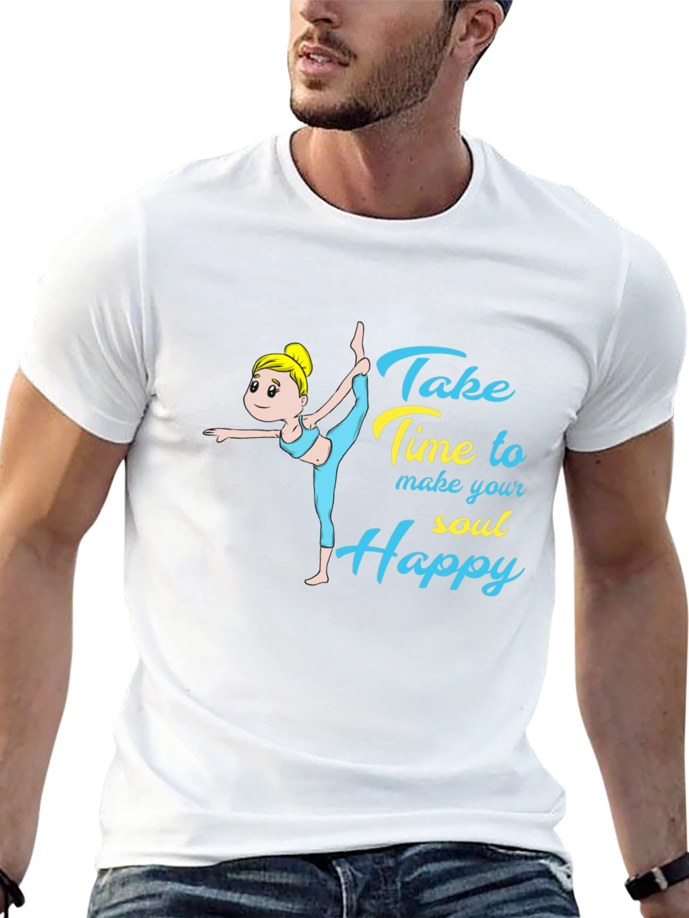 Yoga Soul Happy Graphic T-Shirt
