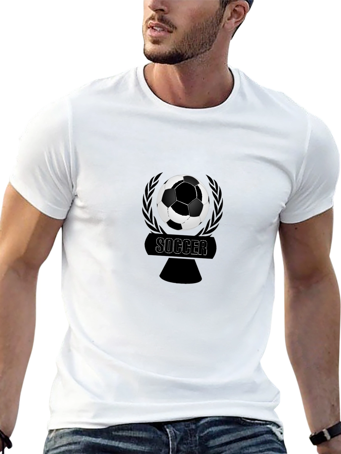 Soccer Ball Graphic Tee - Stylish & Comfortable!