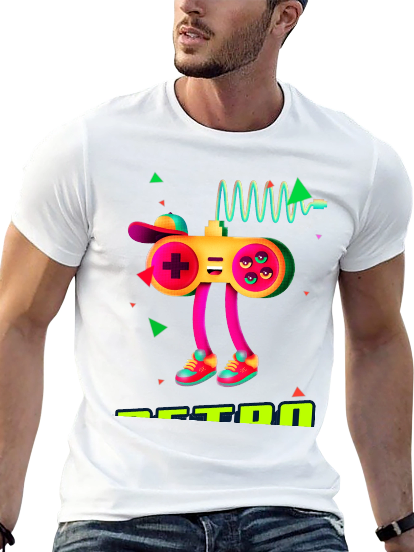 Gaming Controller Graphic Black T-Shirt