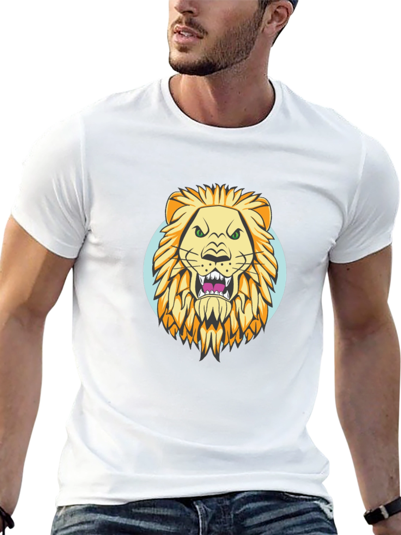 Lion Graphic Tee - Fierce Style