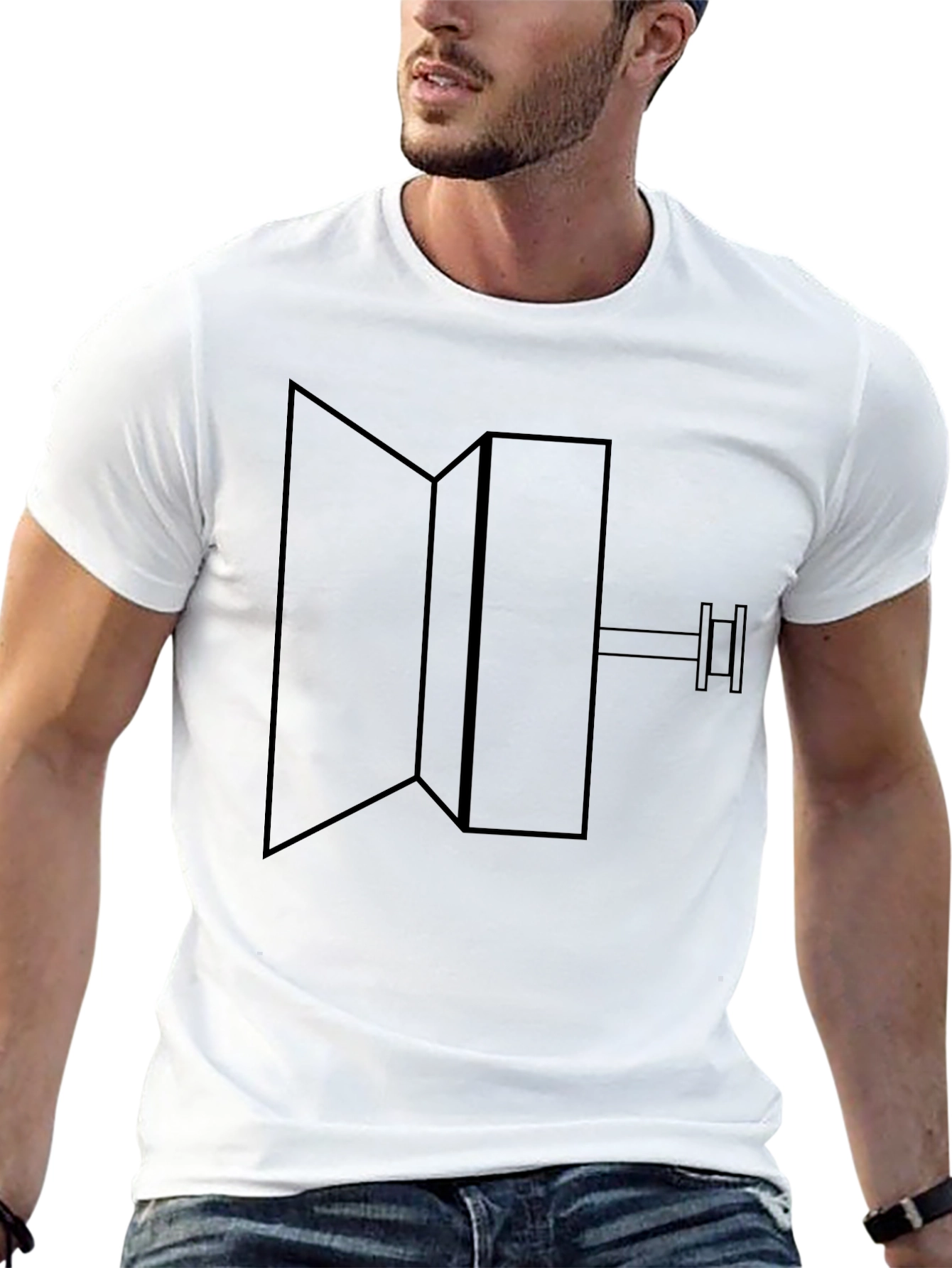 Geometric Hammer Black T-Shirt