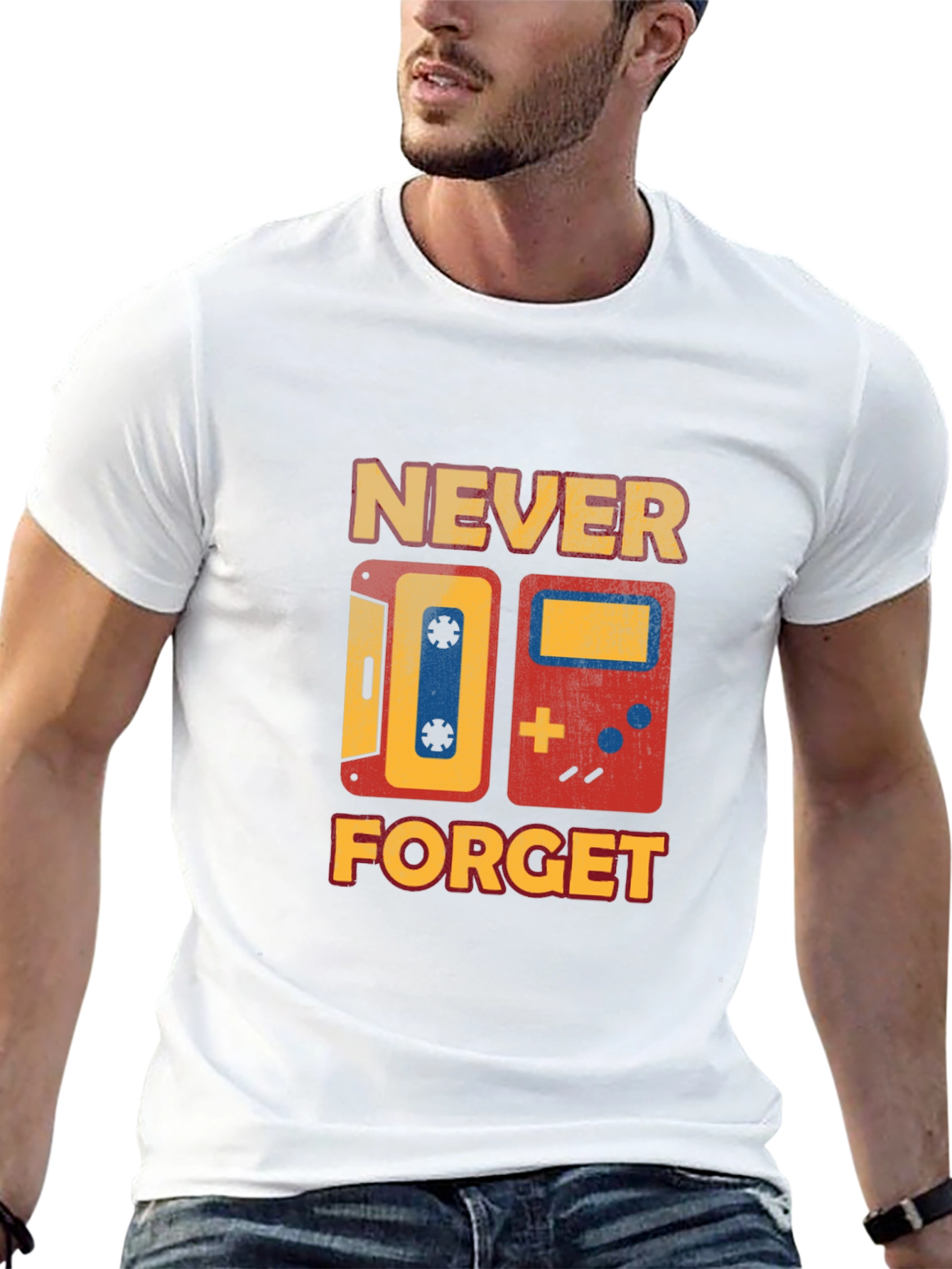 Retro Never Forget Graphic T-Shirt