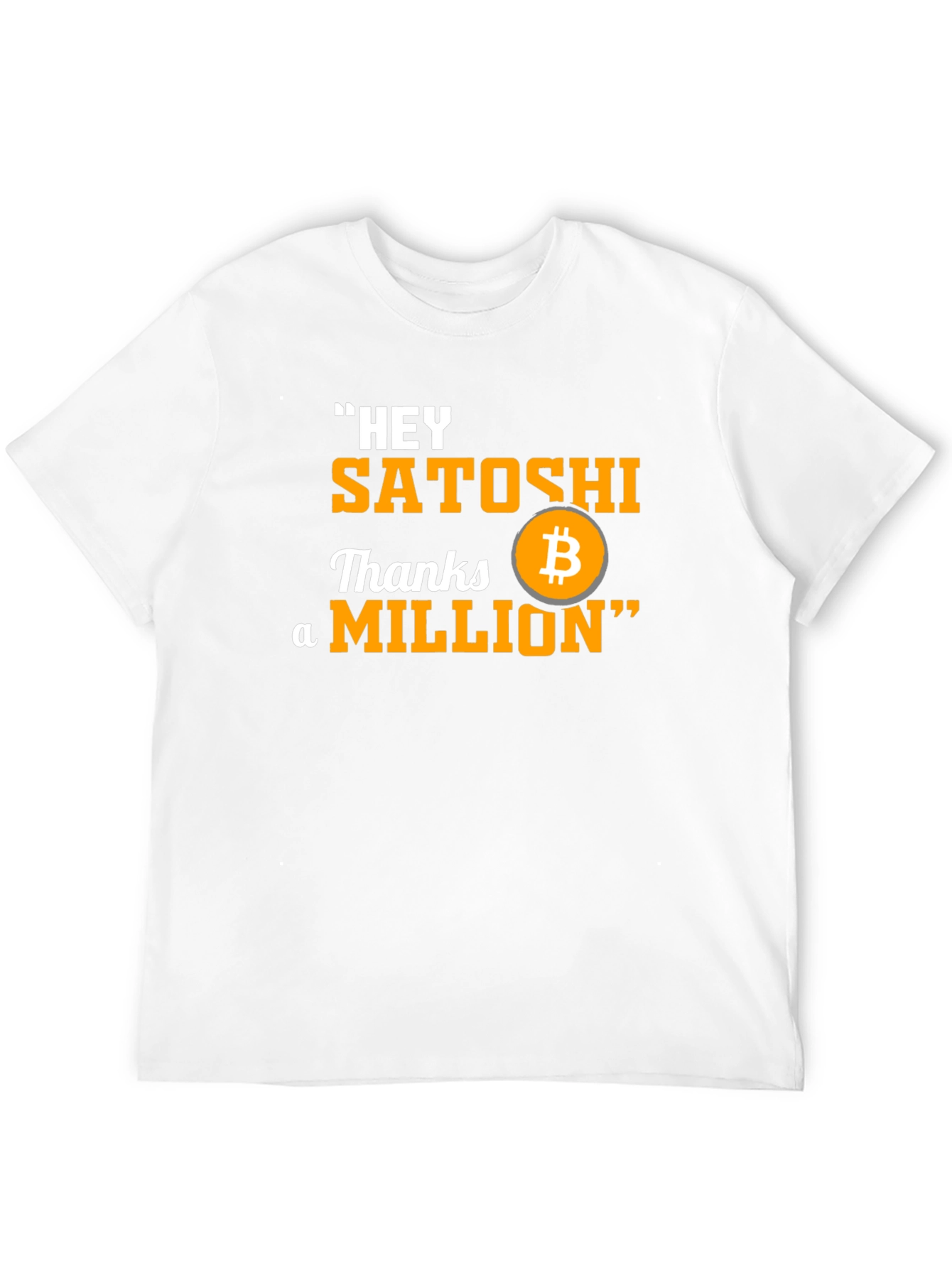Bitcoin Hey Satoshi Graphic T-Shirt