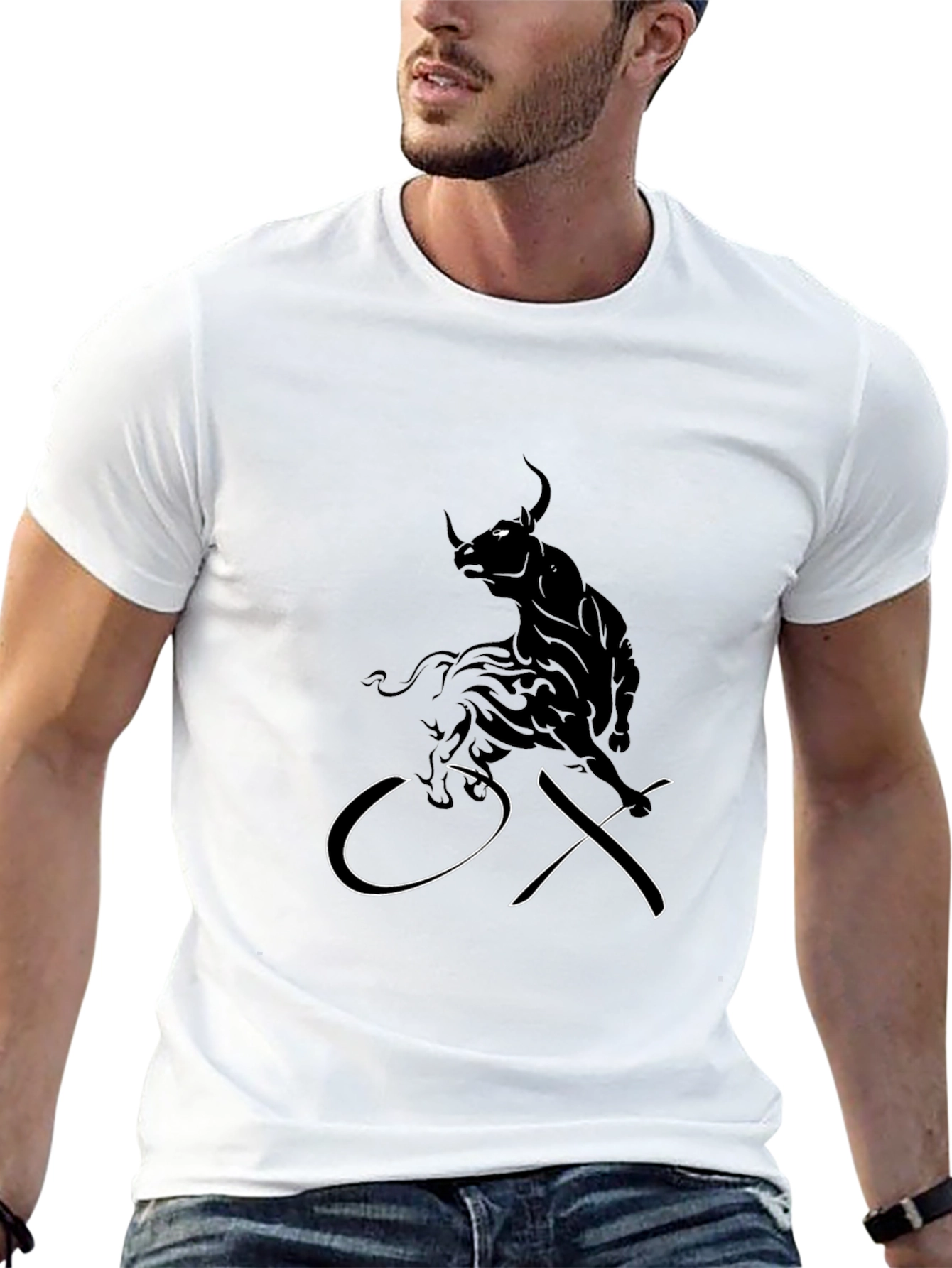 Black Bull T-Shirt - Ox Design