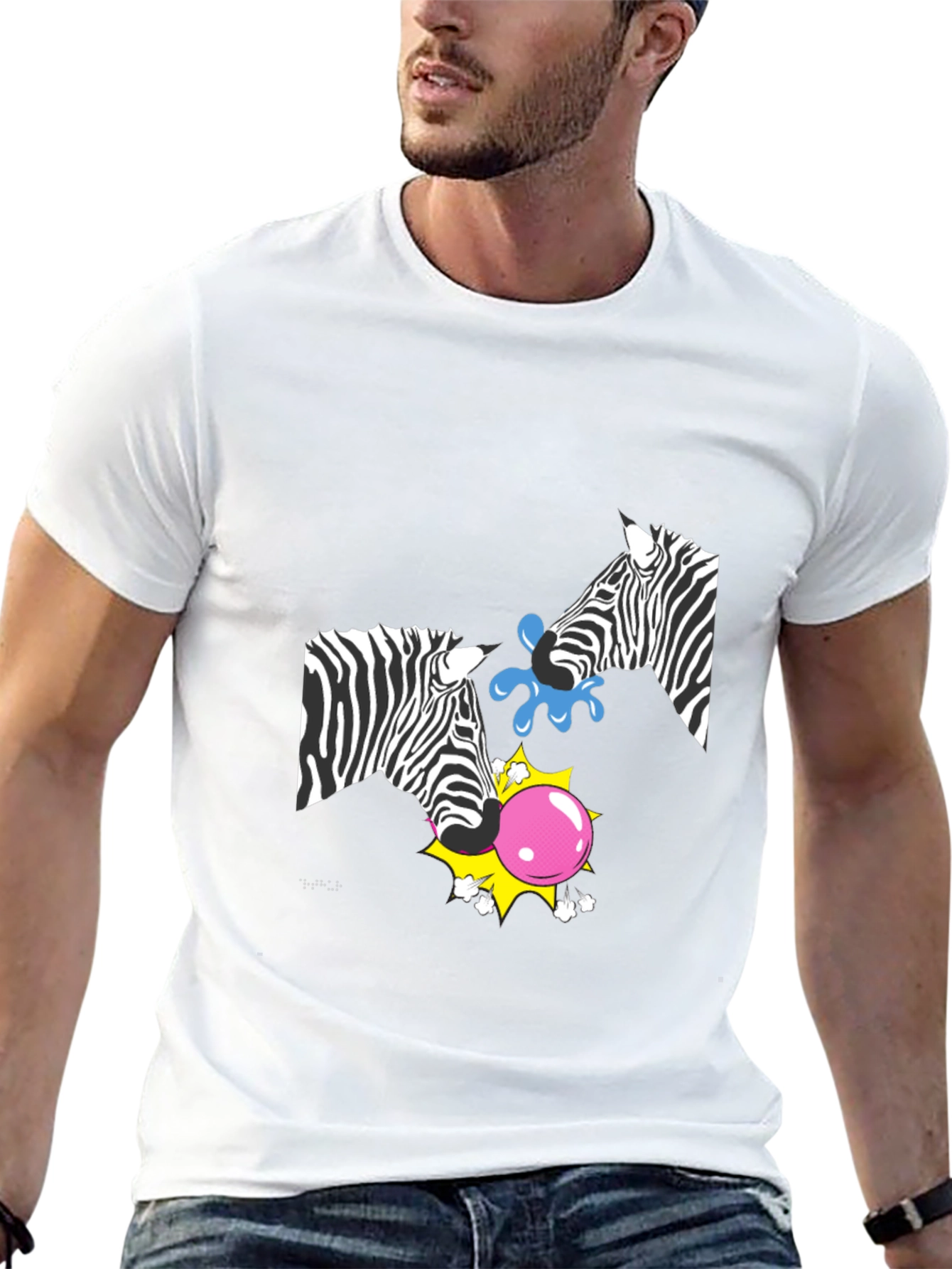 Zebra Bubblegum T-Shirt