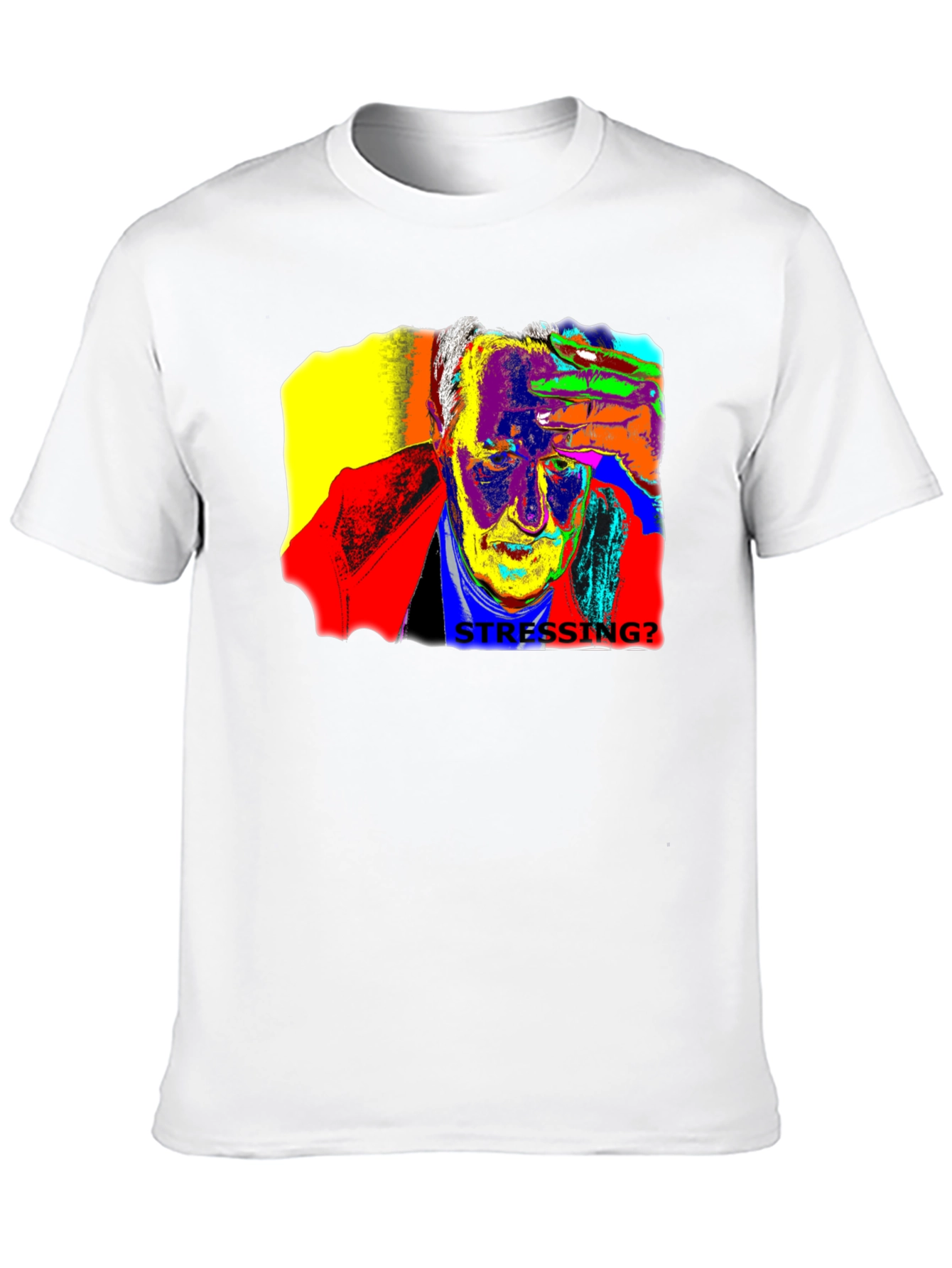Stressing? Graphic Print Black T-Shirt