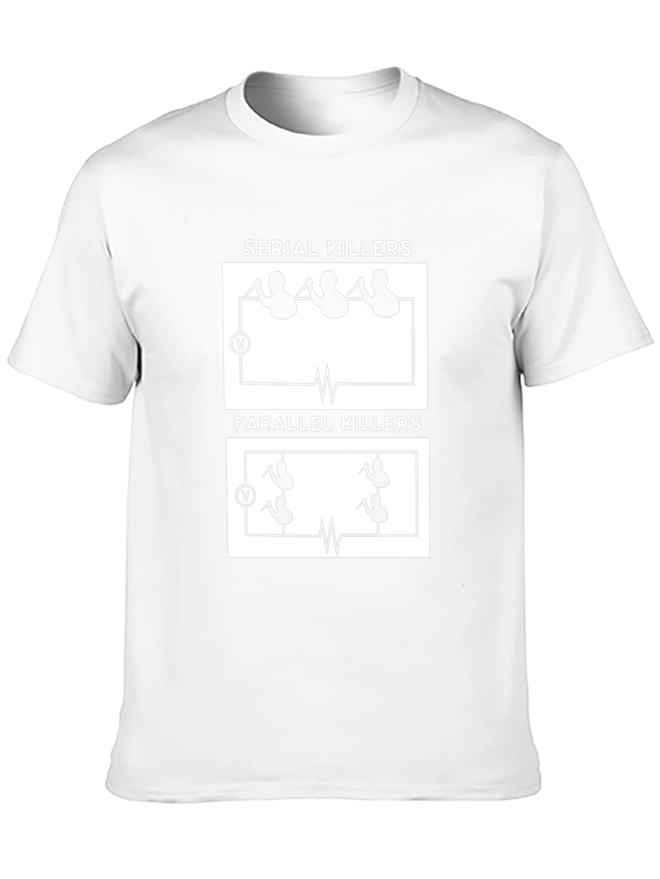 Serial Killers Parallel Killers Funny Graphic Tee