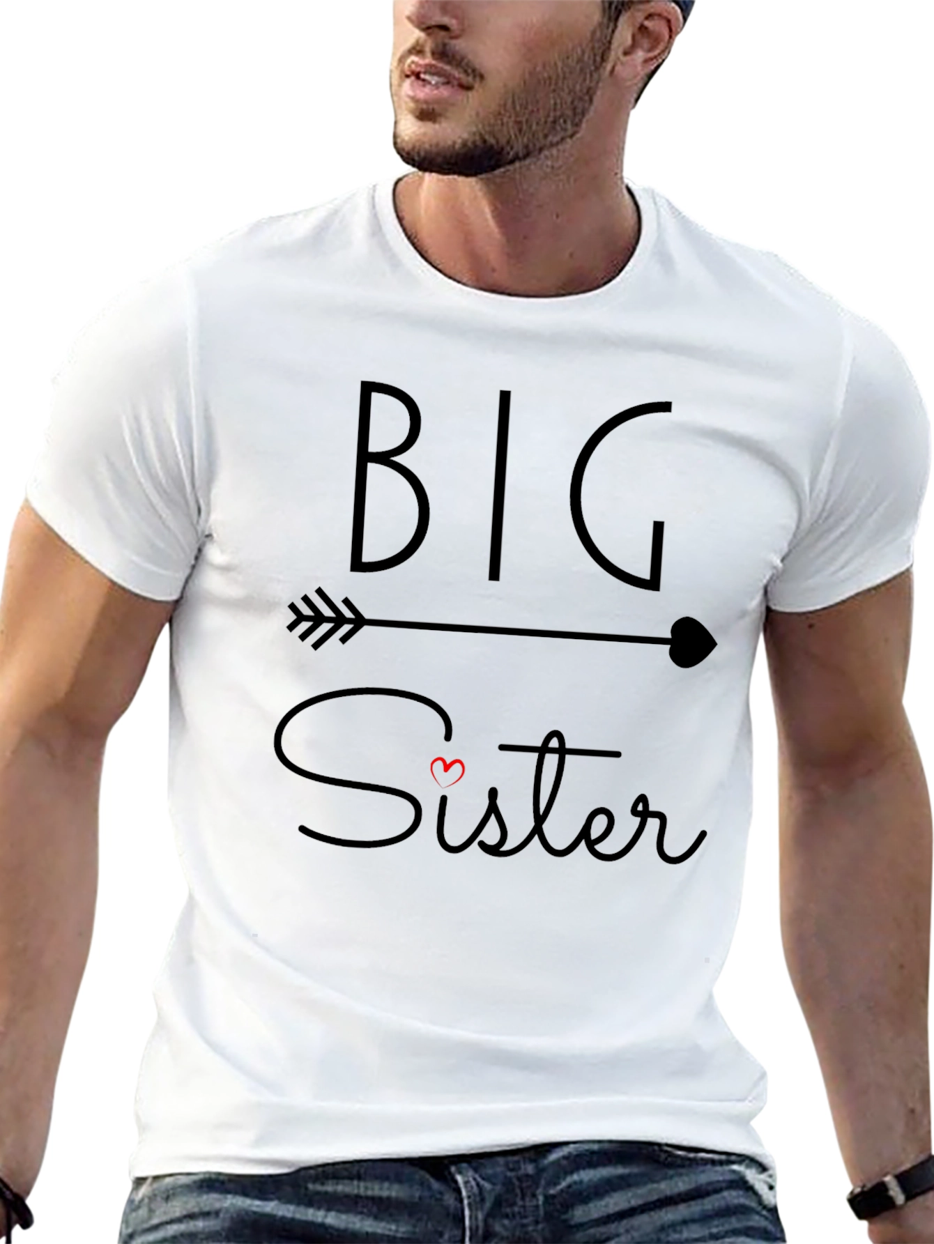 Big Sister Arrow T-Shirt - Cute Matching Family Tee