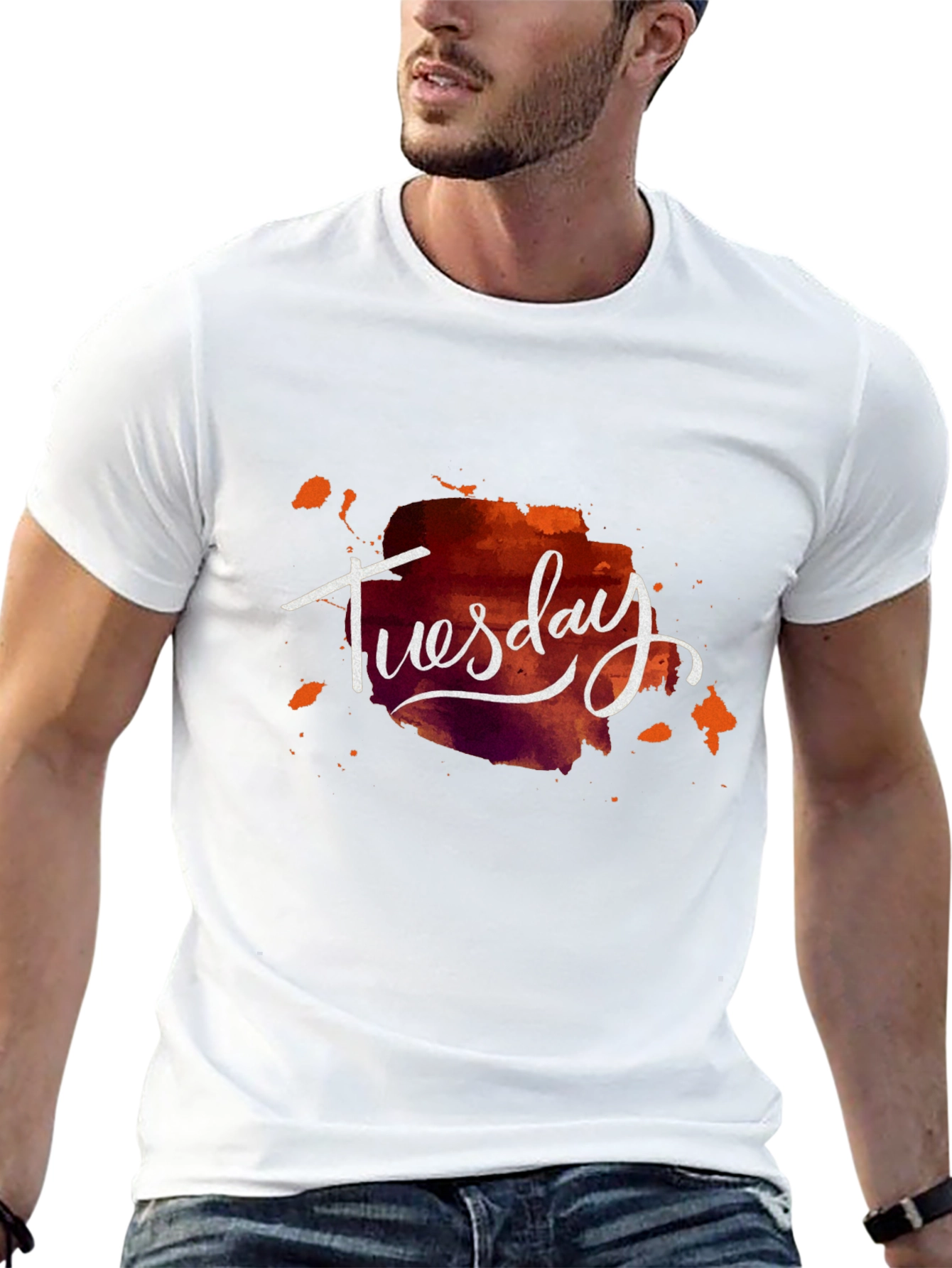 Tuesday Graphic Tee - Stylish Mens Black T-Shirt