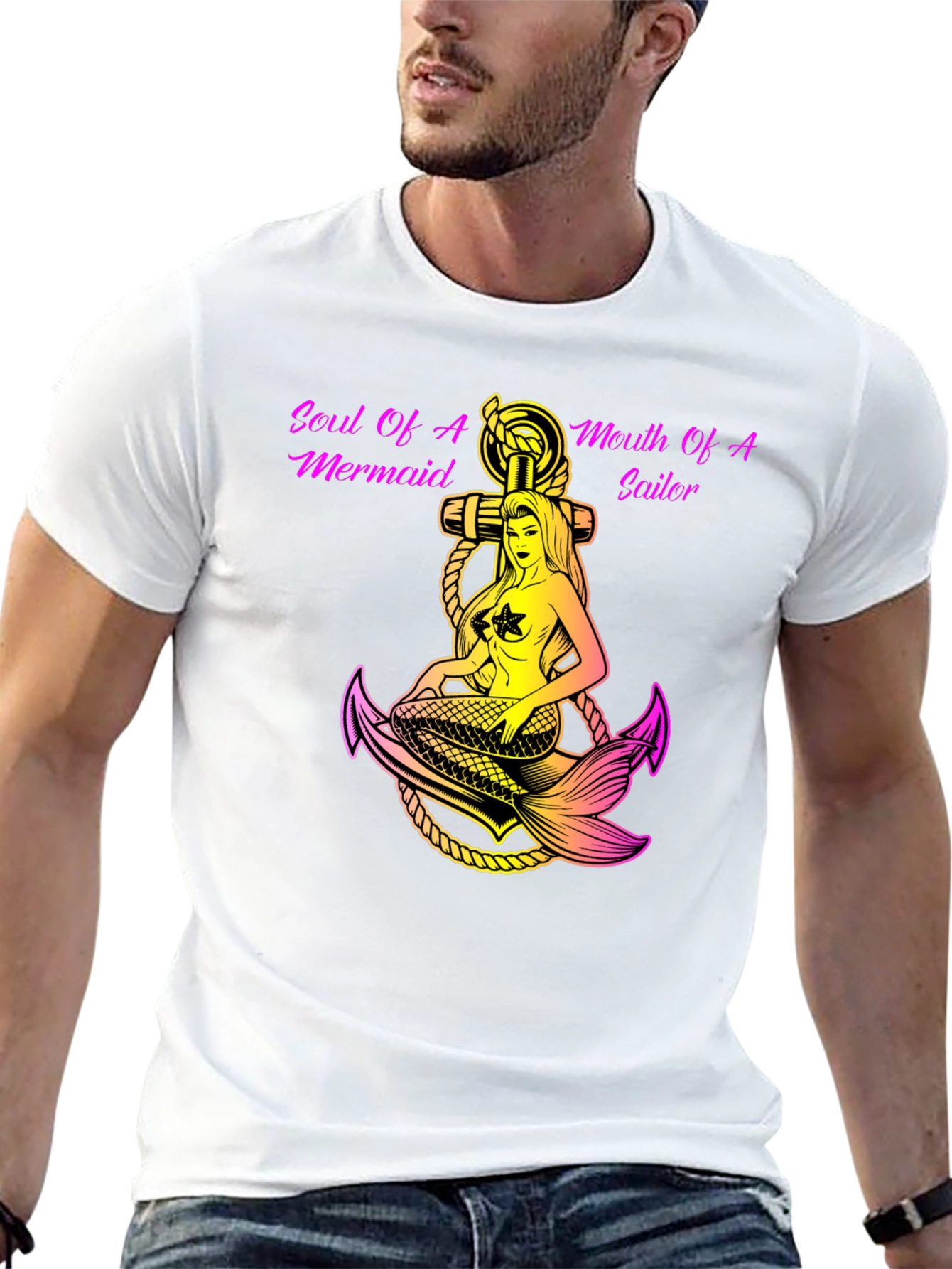 Soul of Mermaid Mouth of Sailor Graphic T-Shirt
