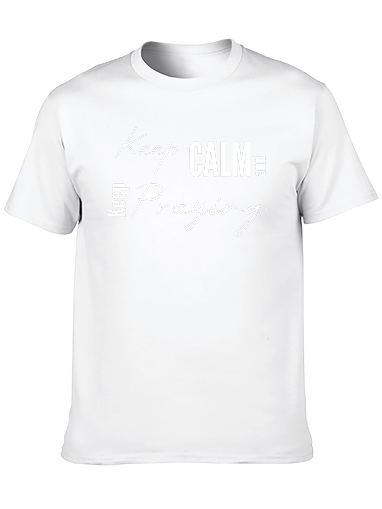 Keep Calm & Praying Black T-Shirt