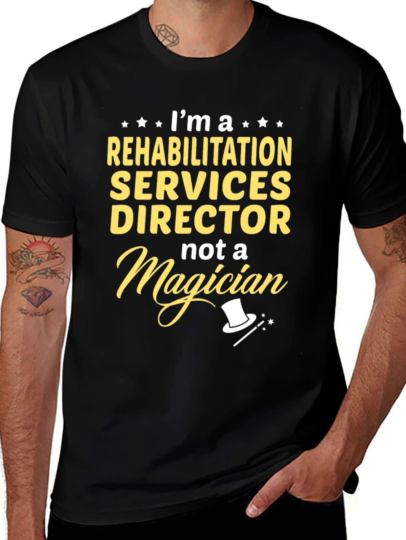 Rehabilitation Services Director T-Shirt - Funny Magician Tee