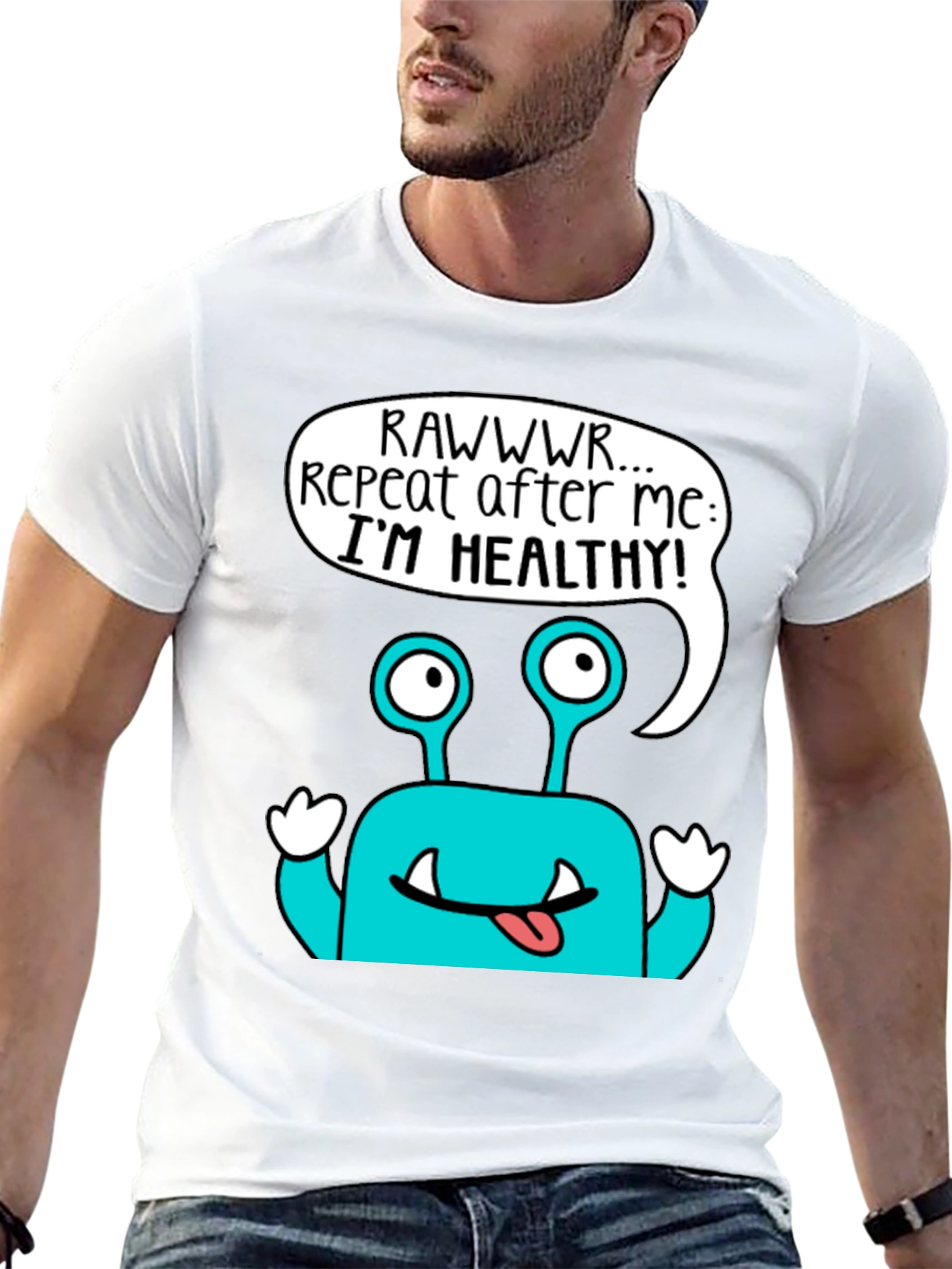 Healthy Monster Graphic T-Shirt