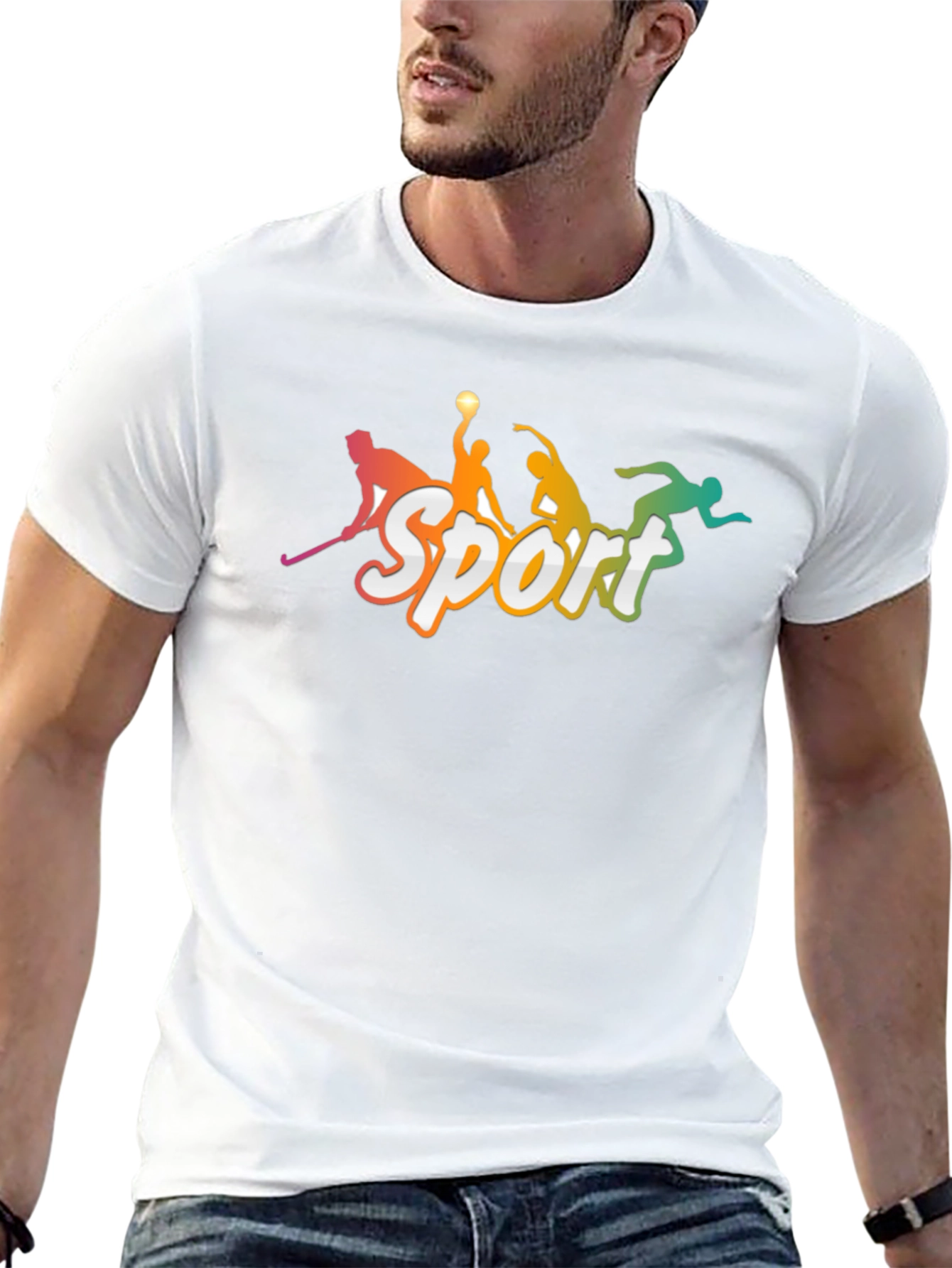 Sport Silhouette Graphic Tee