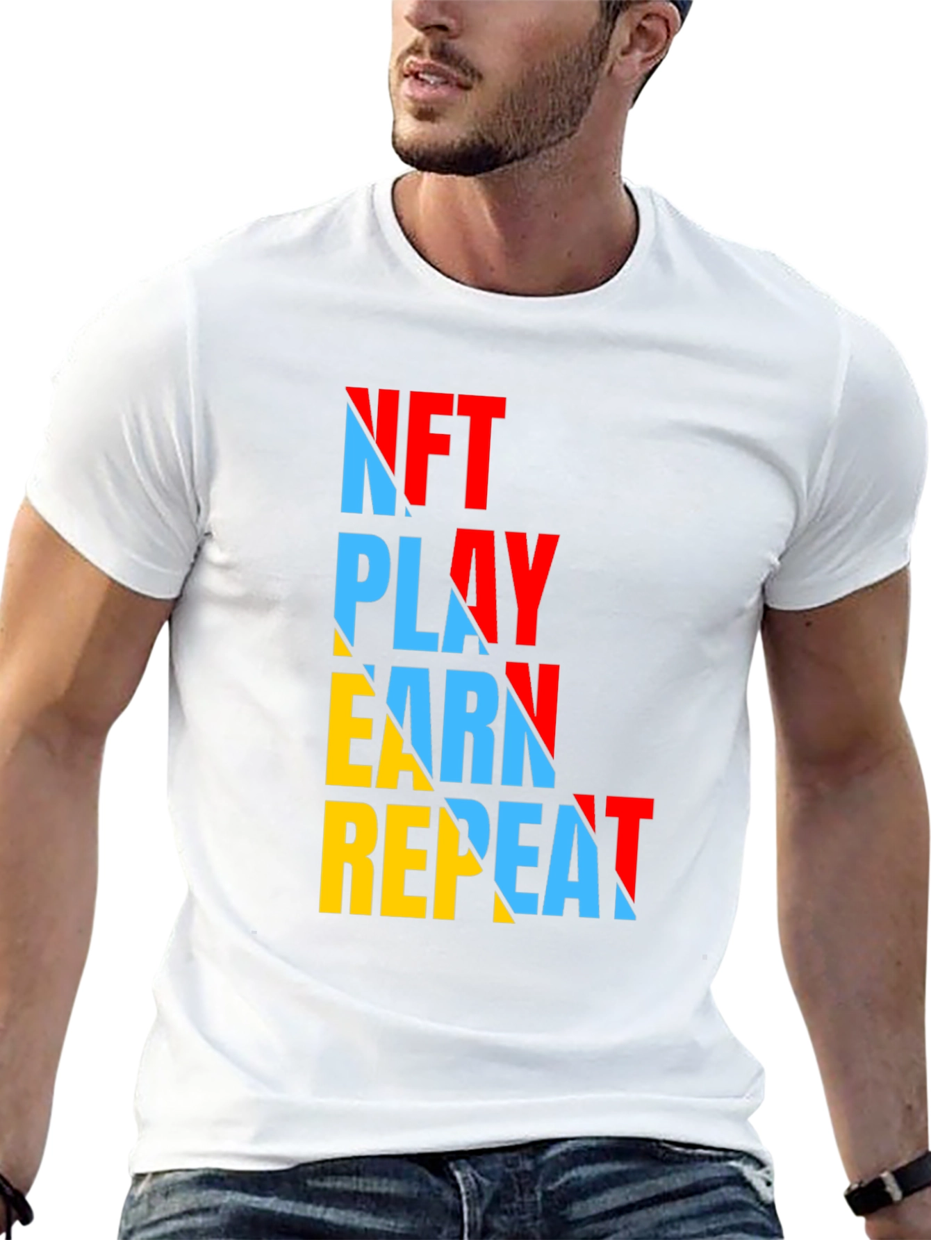 NFT Play Earn Repeat Graphic Tee