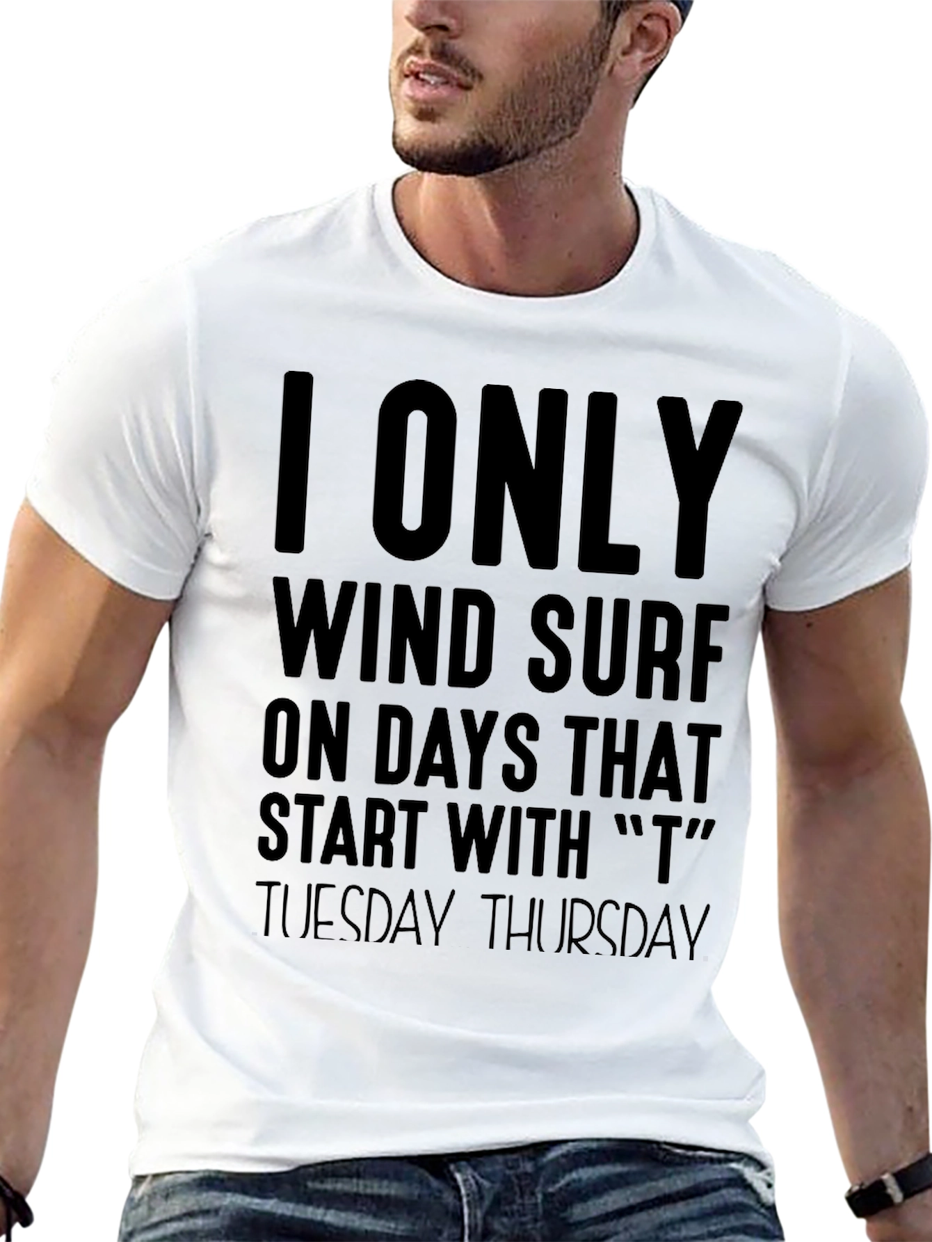 Funny Windsurfing T-Shirt - Tuesday Thursday Surfer Tee