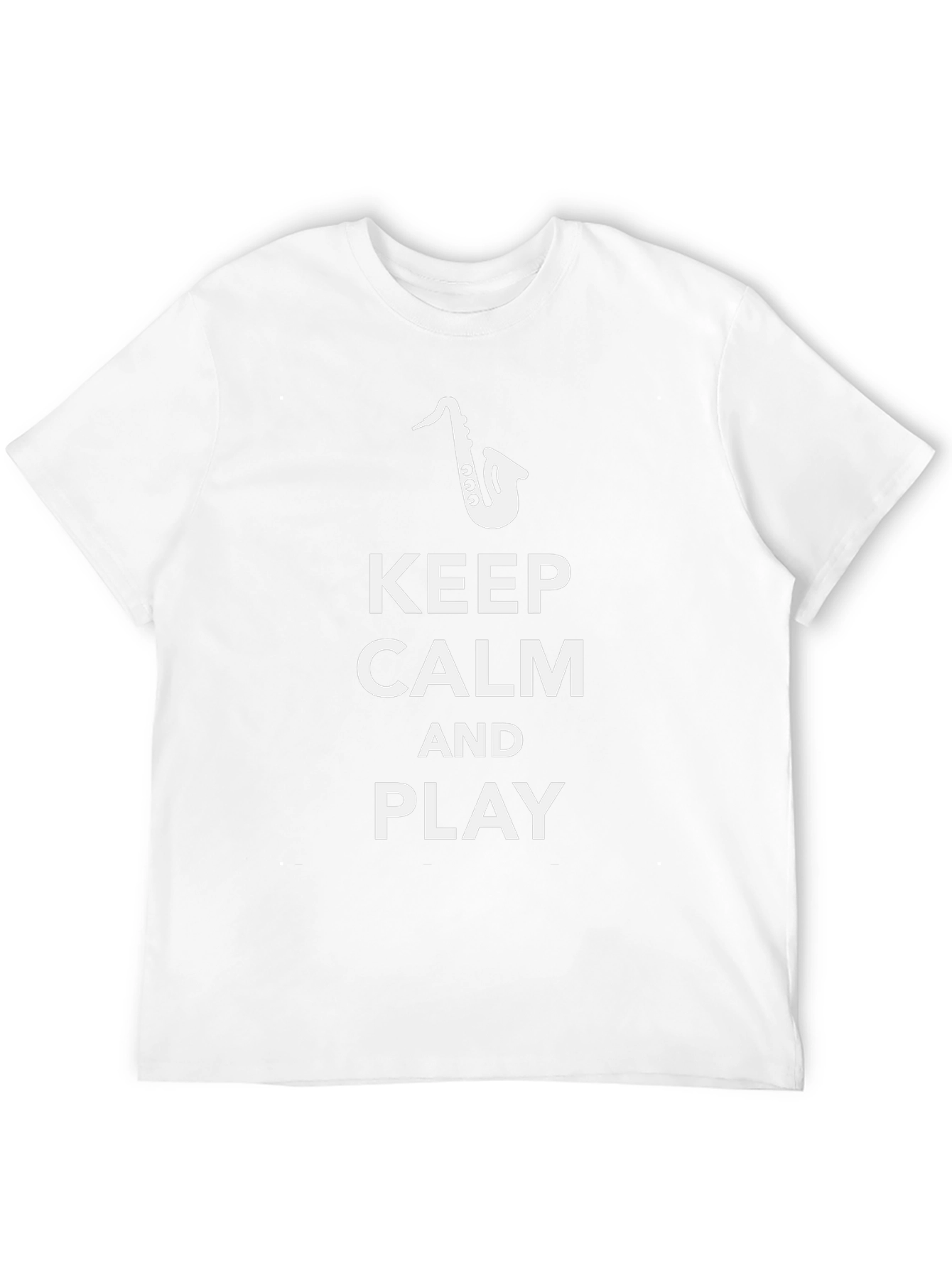 Keep Calm and Play Saxophone Black T-Shirt