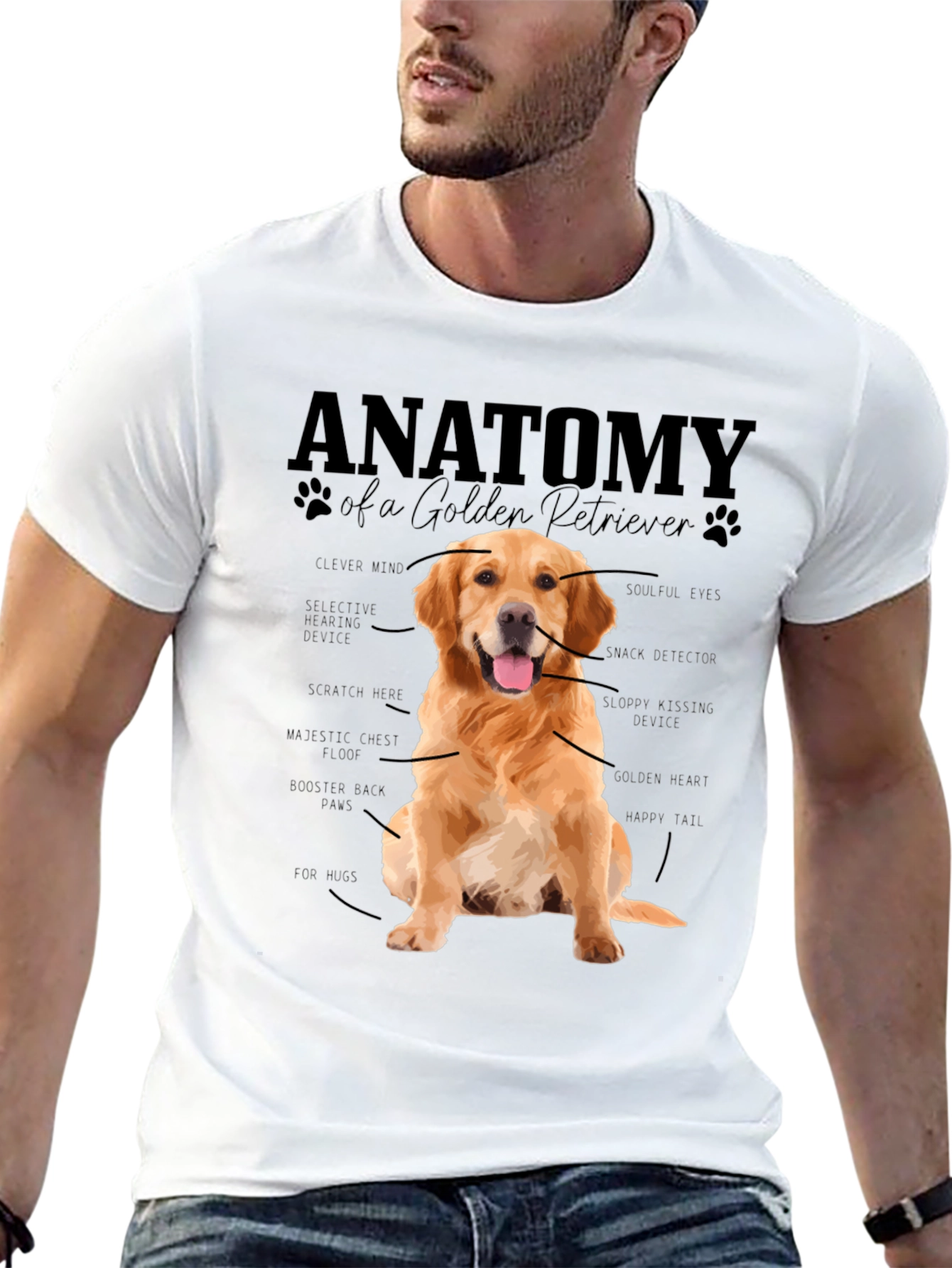 Anatomy of a Golden Retriever T-Shirt