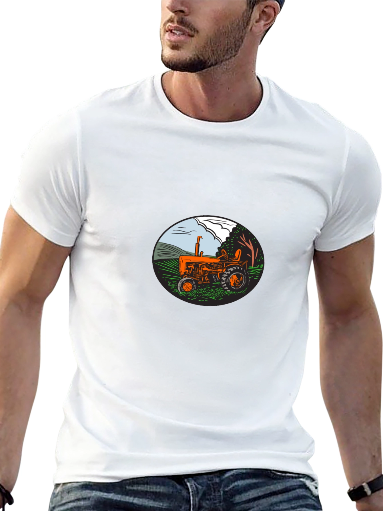 Tractor Graphic Tee - Farm Life Shirt