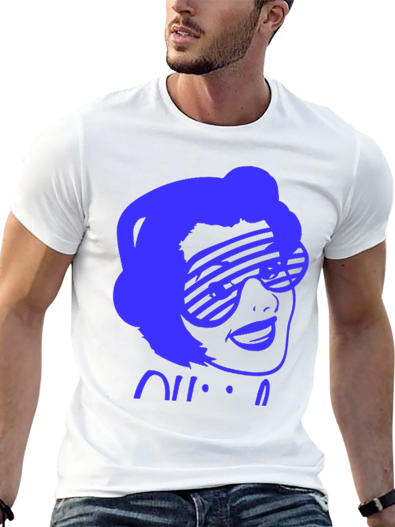 Retro Sunglasses Graphic Tee - Black