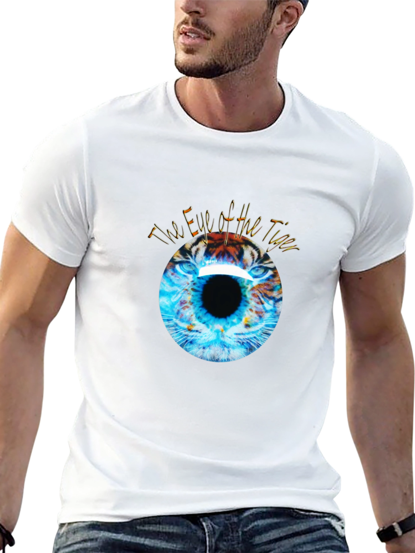 Eye of the Tiger Graphic Black T-Shirt