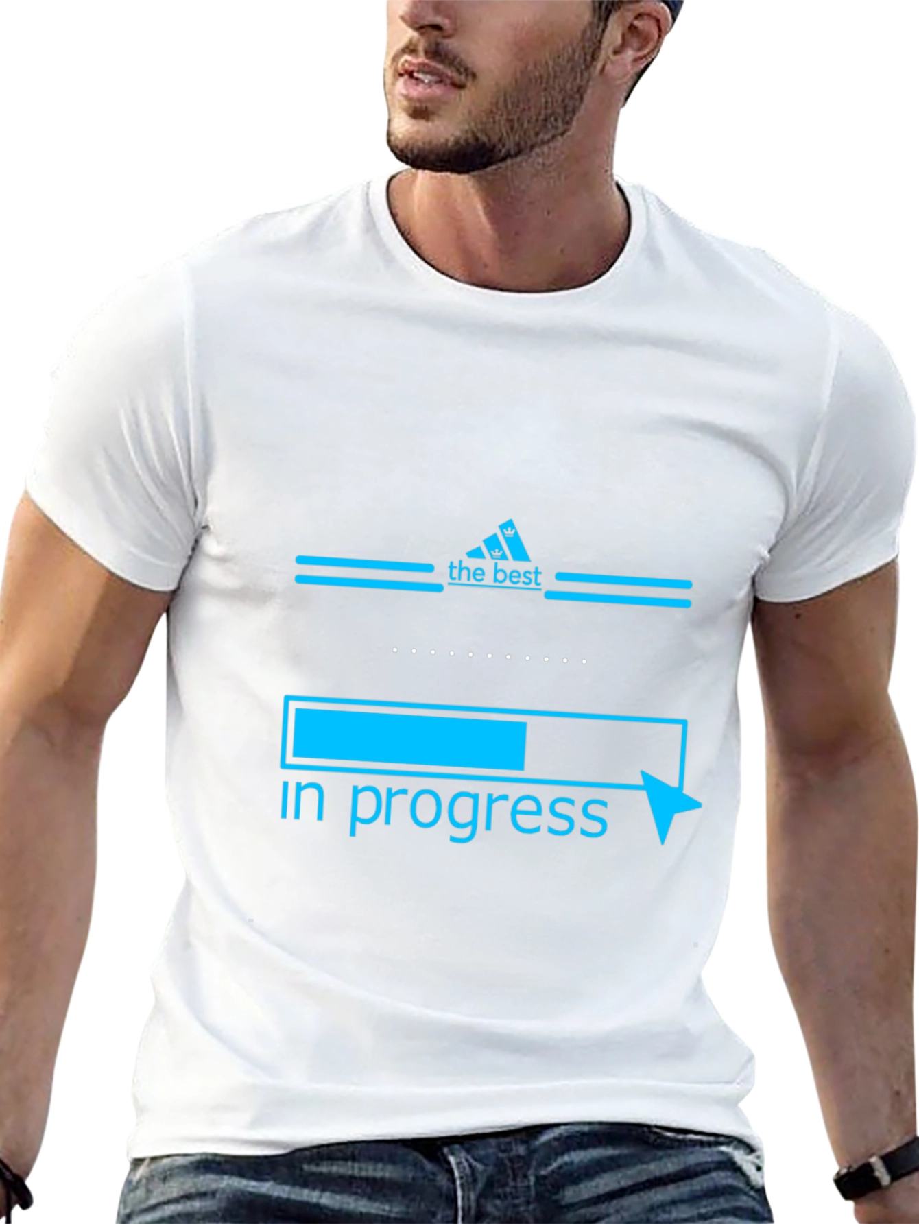 The Best In Progress Black Graphic T-Shirt
