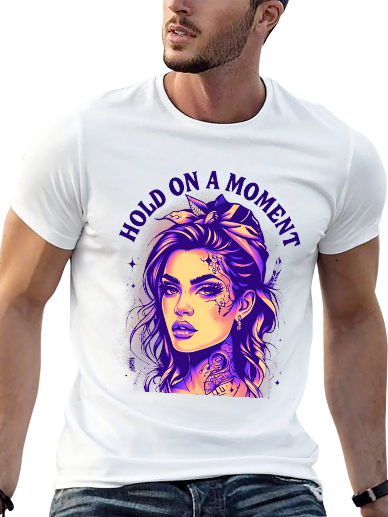 Hold On A Moment Tattoo T-Shirt