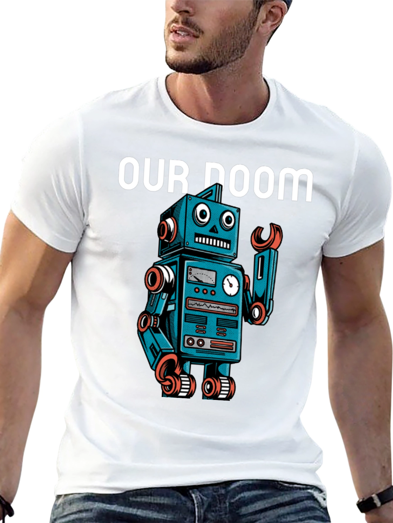 Robot Doom Graphic T-Shirt