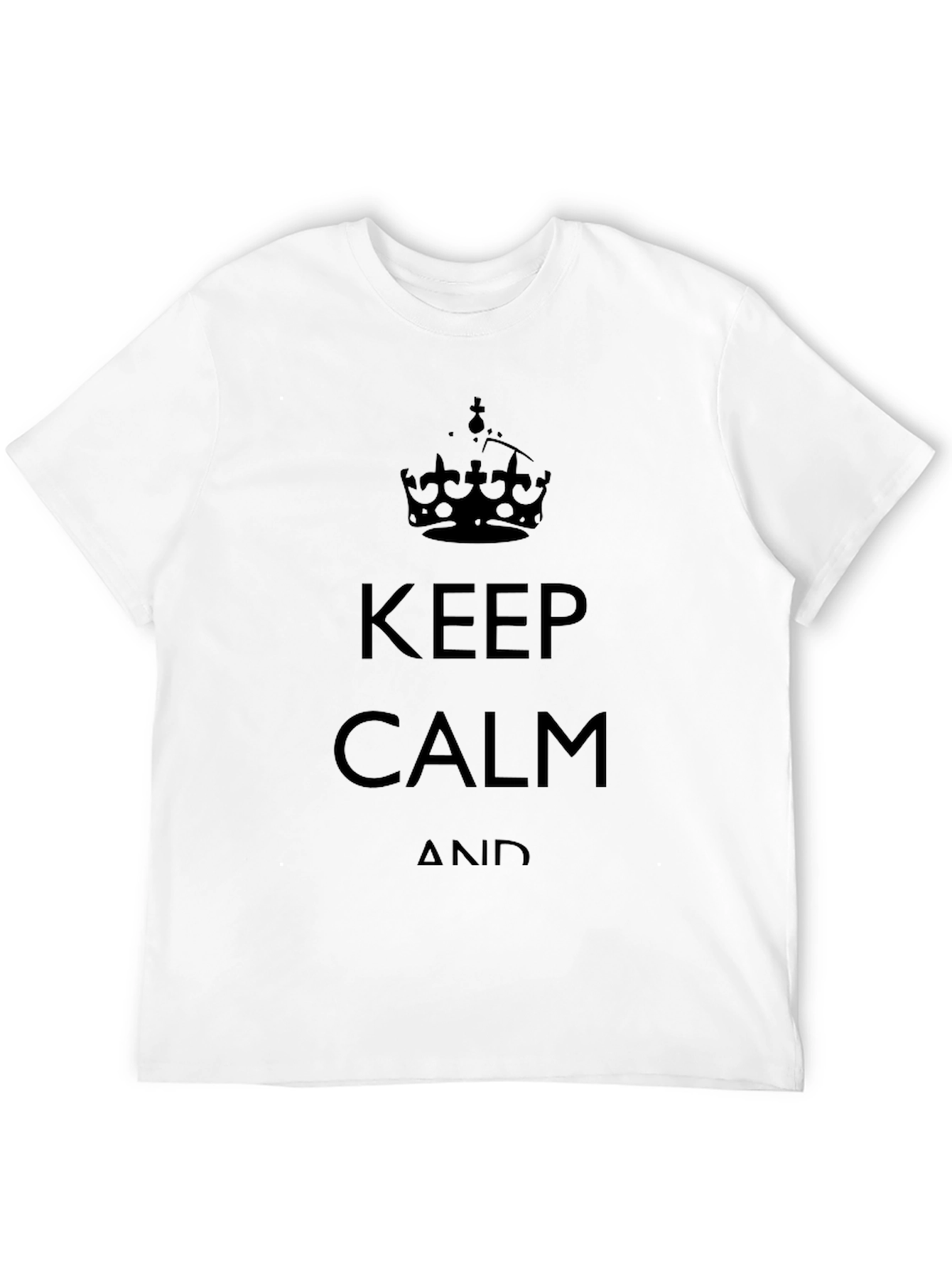 Keep Calm Graphic Tee - Classic Black T-Shirt