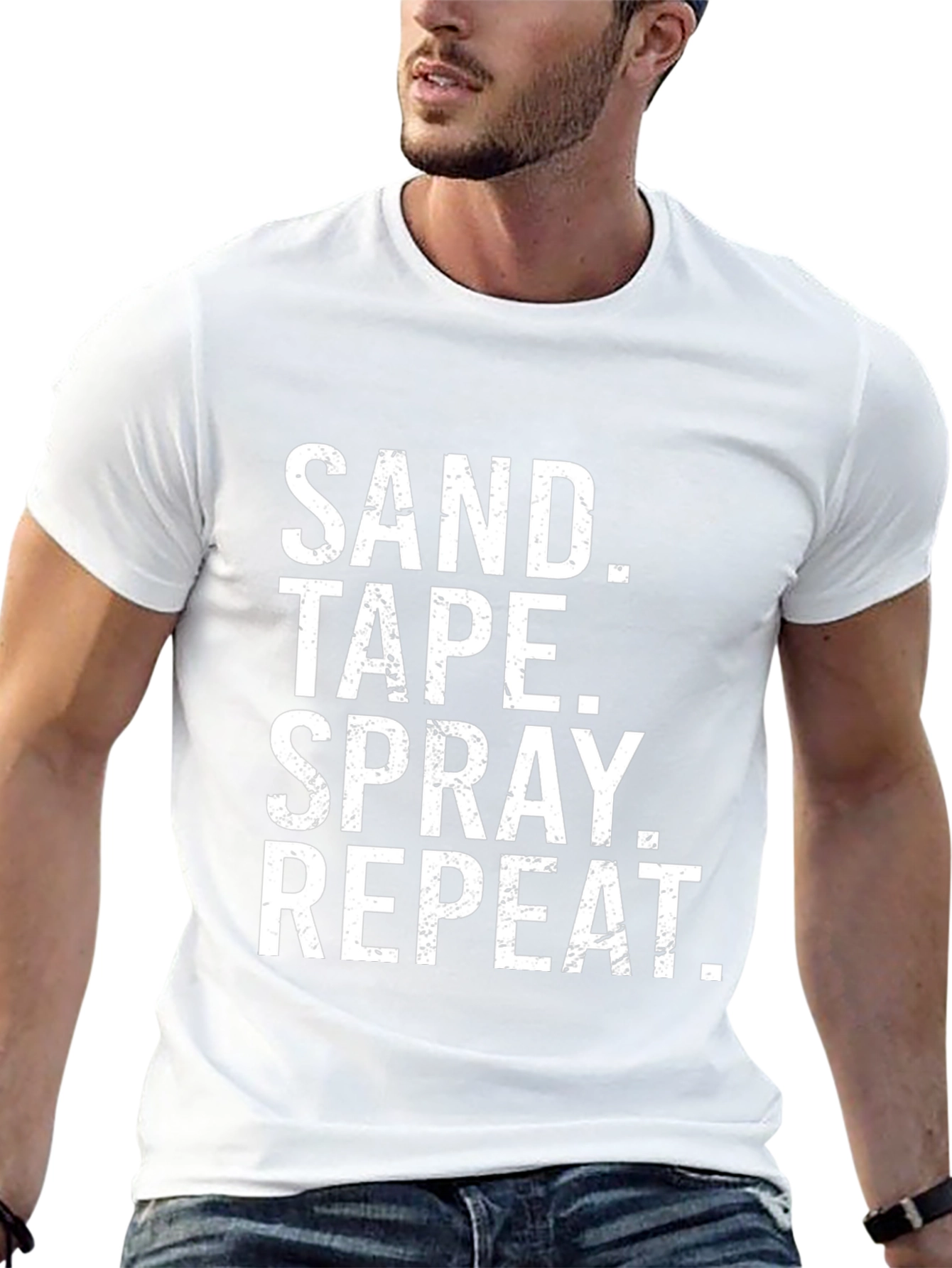 Sand Tape Spray Repeat Funny DIY T-Shirt