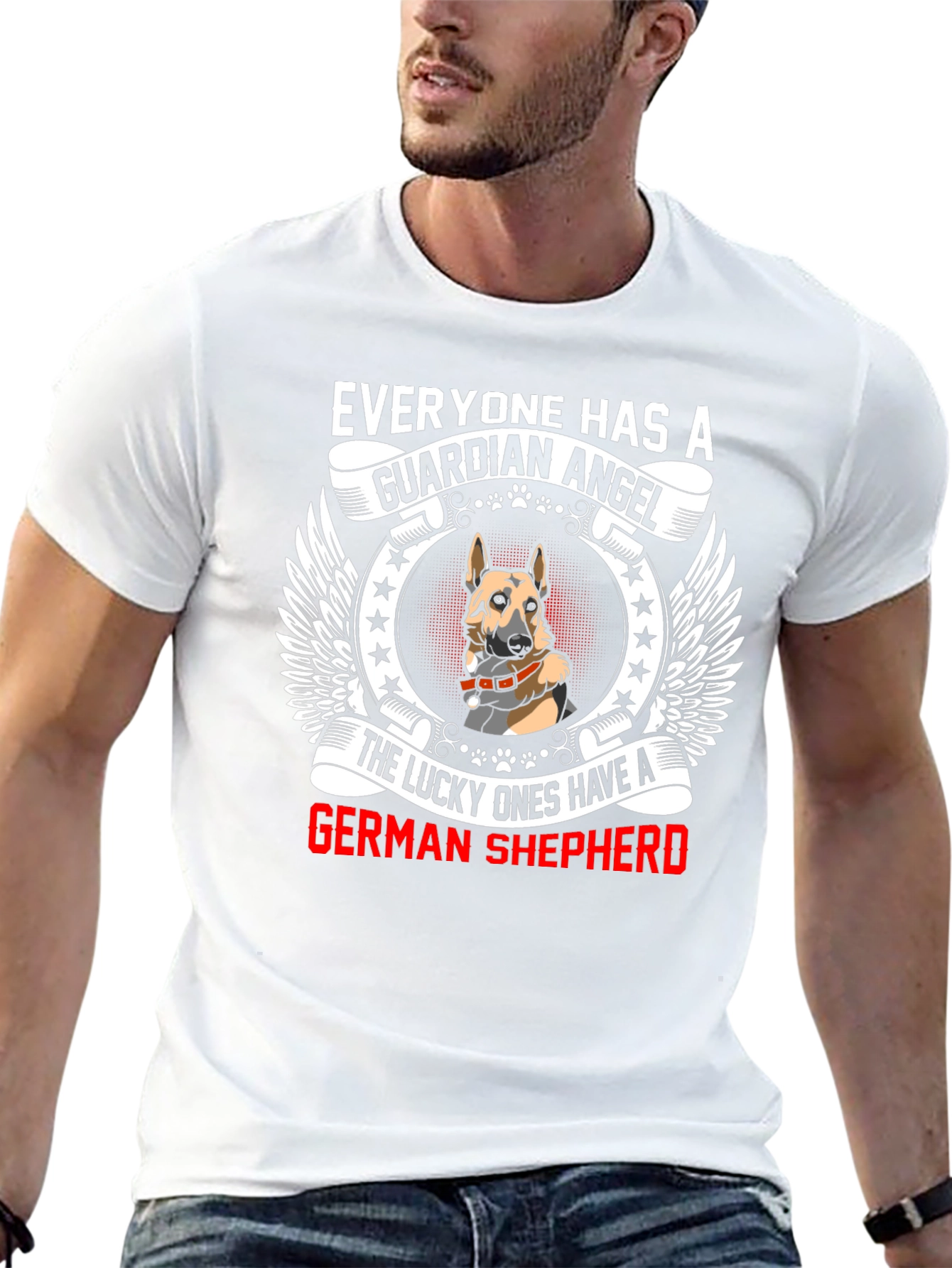 German Shepherd Guardian Angel T-Shirt