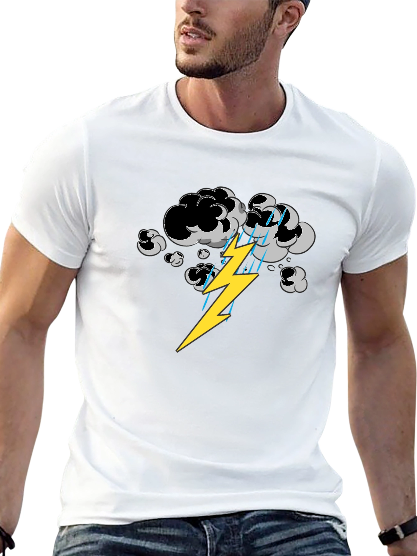 Stormy Weather Graphic Tee - Mens Black T-Shirt