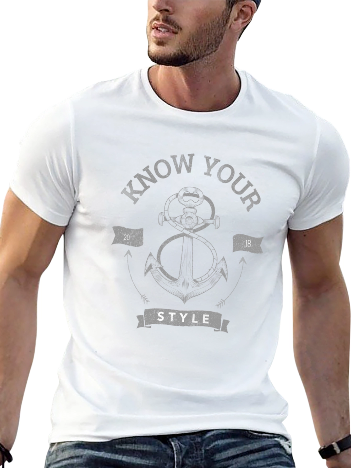 Know Your Style Anchor Graphic Tee - Black