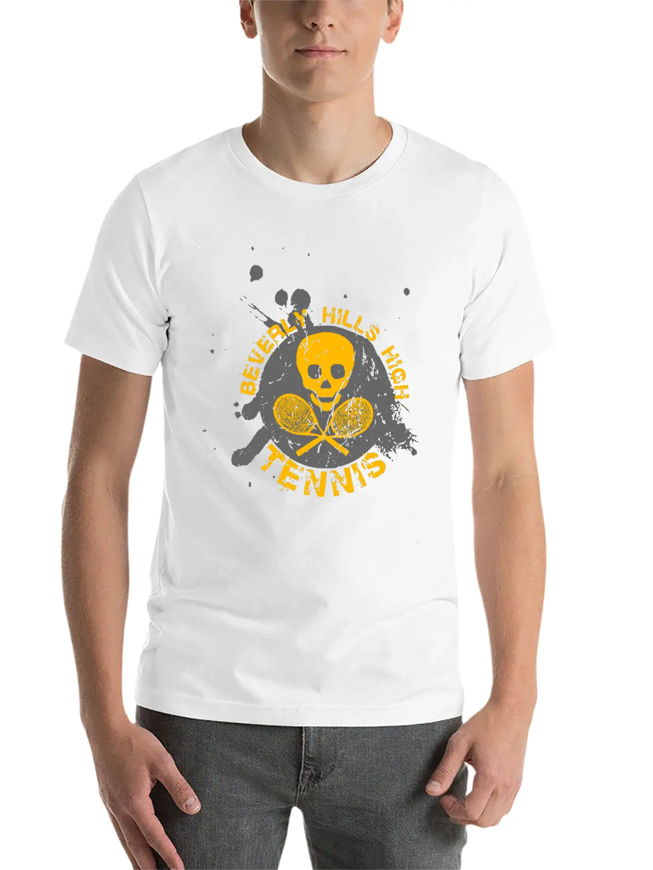 BEVERLY HILLS HIGH TENNIS Unisex Casual T-Shirt – Clean Design For Daily Comfort