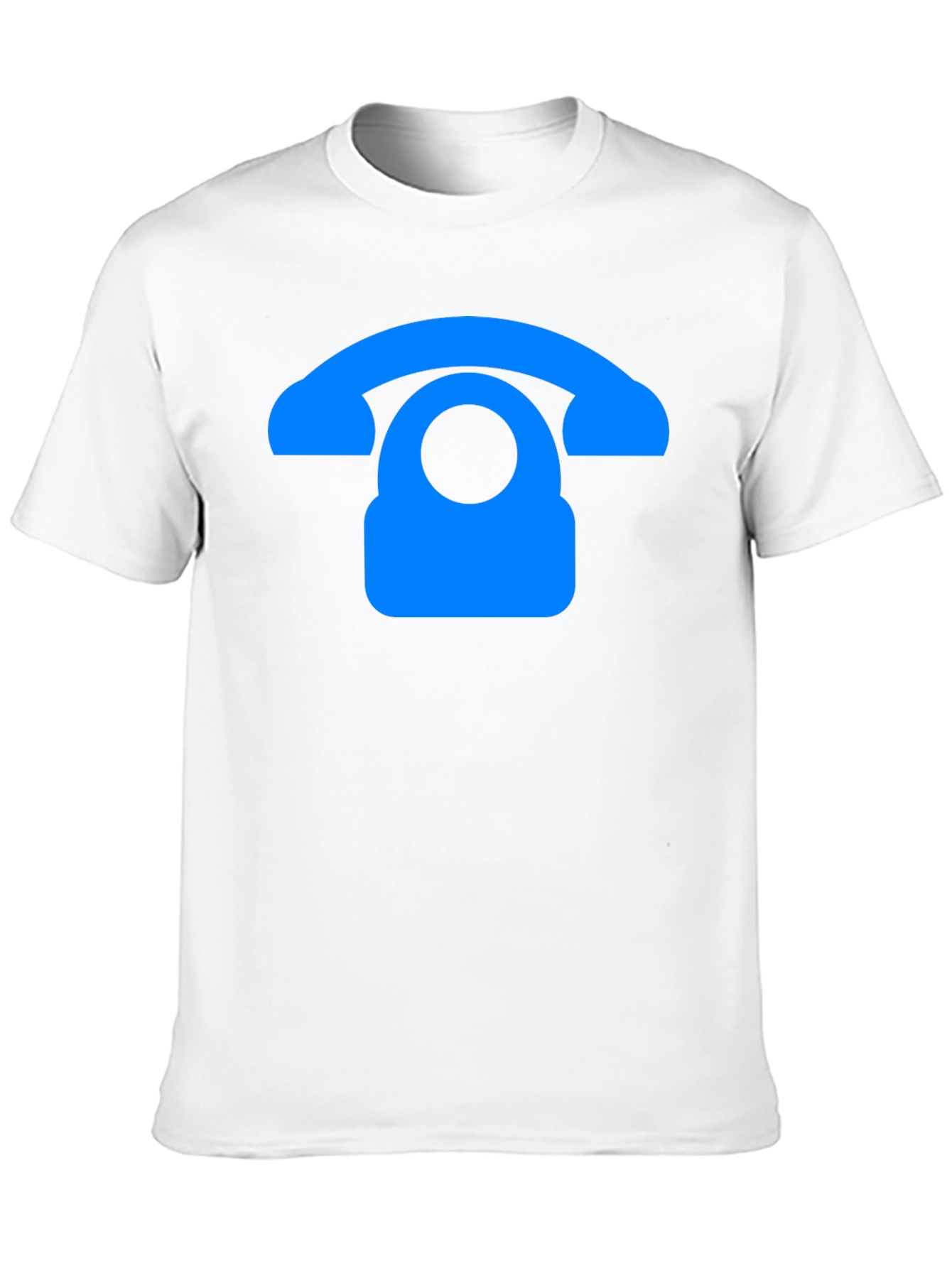 Retro Phone Graphic T-Shirt - Black