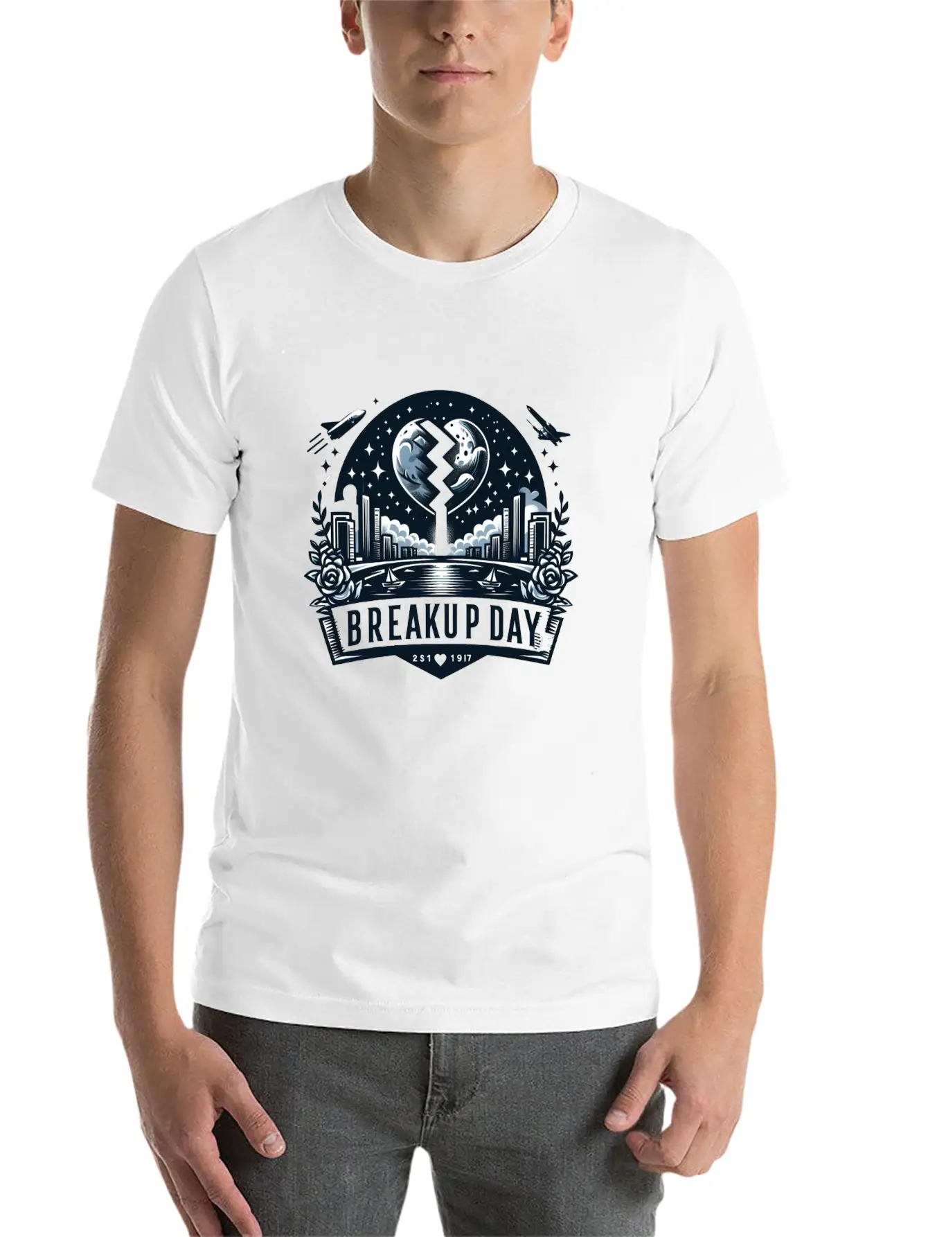 Breakup Day Unisex Casual T-Shirt – Clean Design For Daily Comfort