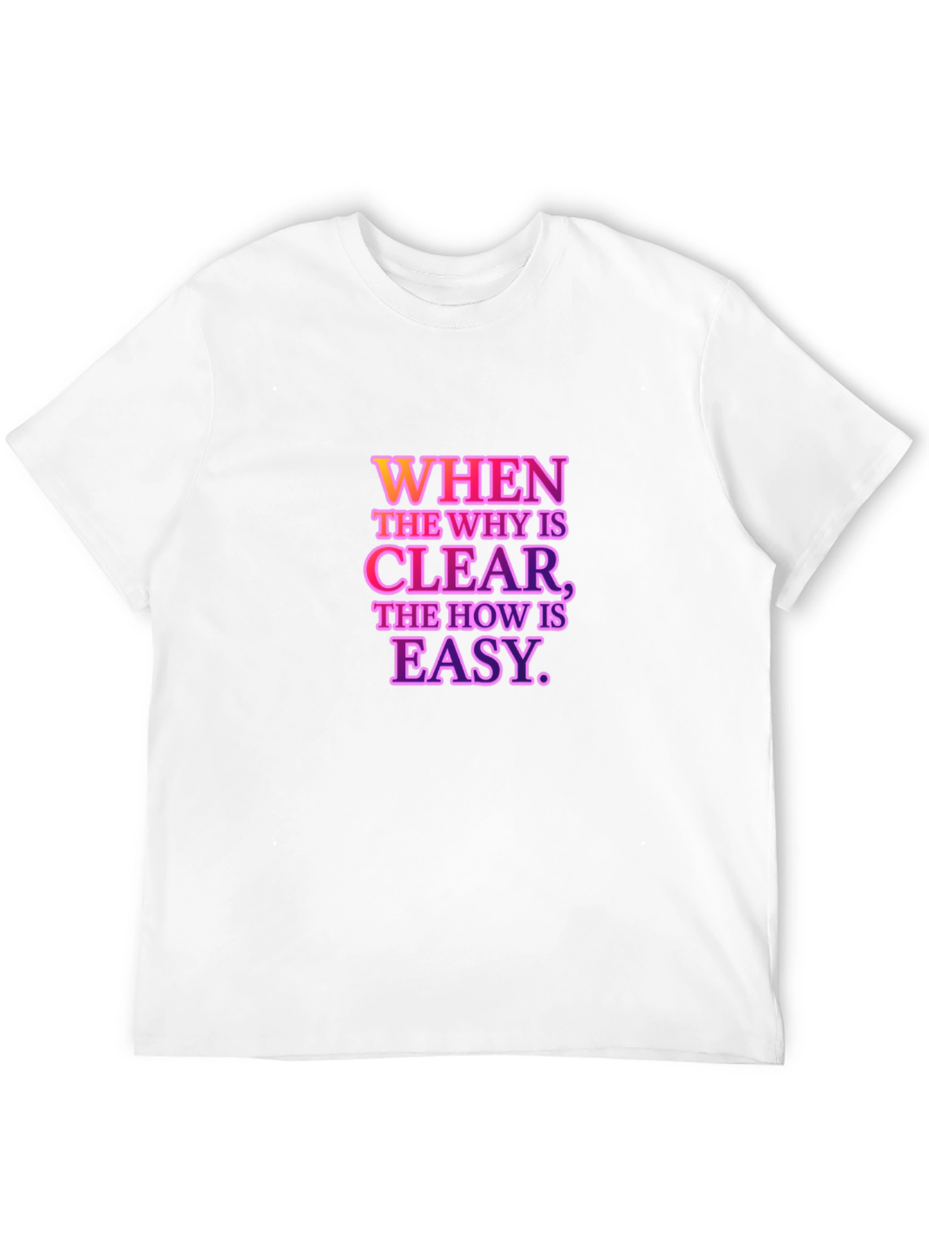 Motivational Quote T-Shirt - When The Why Is Clear...