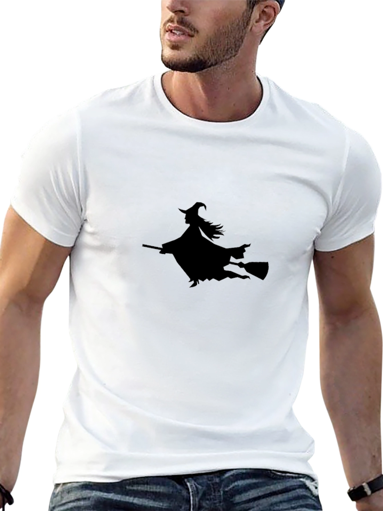 Witch Silhouette Black T-Shirt