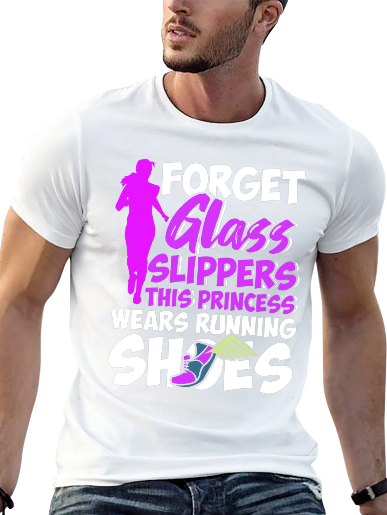 Forget Glass Slippers Running T-Shirt