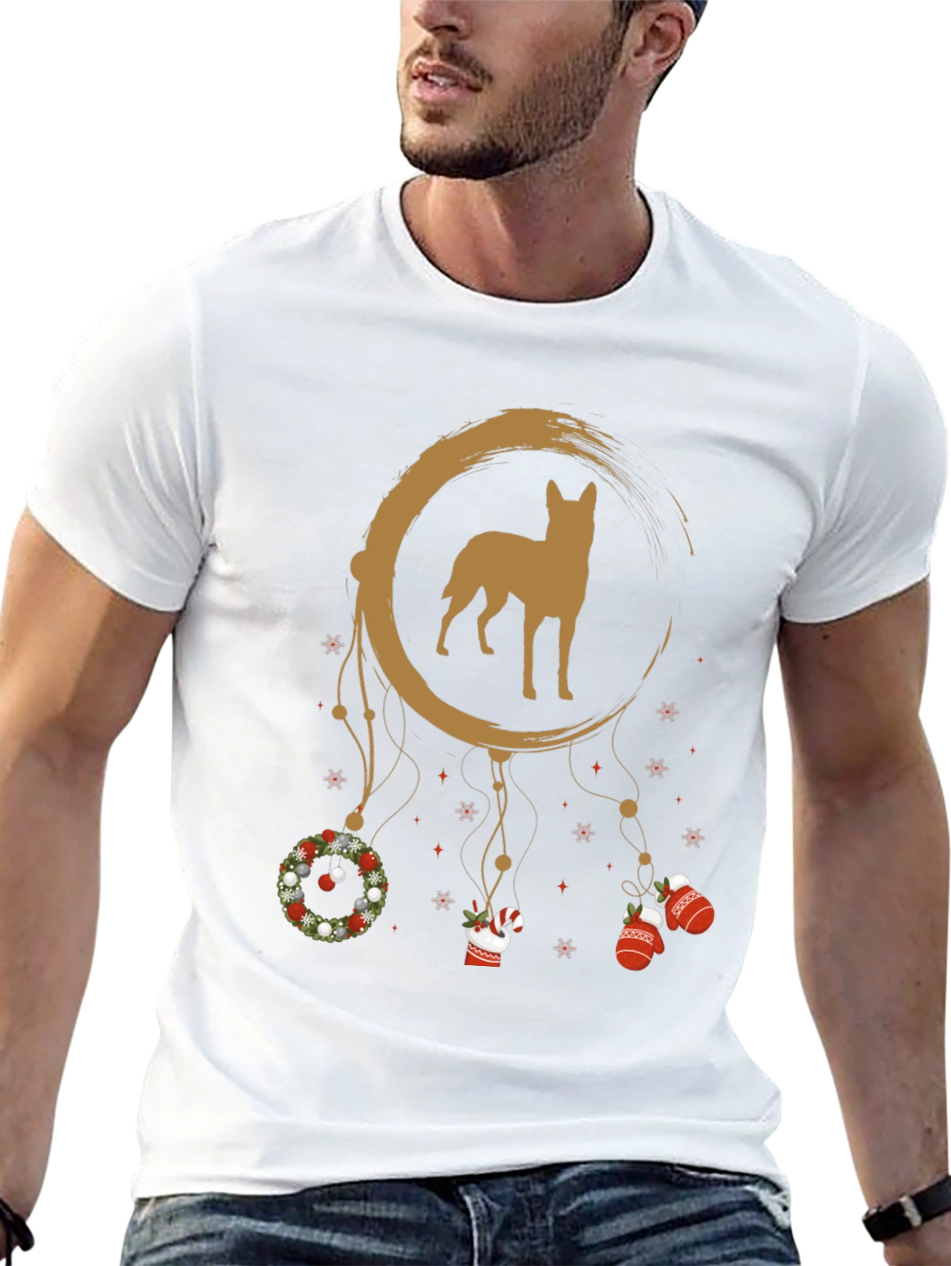 Dog Dreamcatcher Christmas T-Shirt