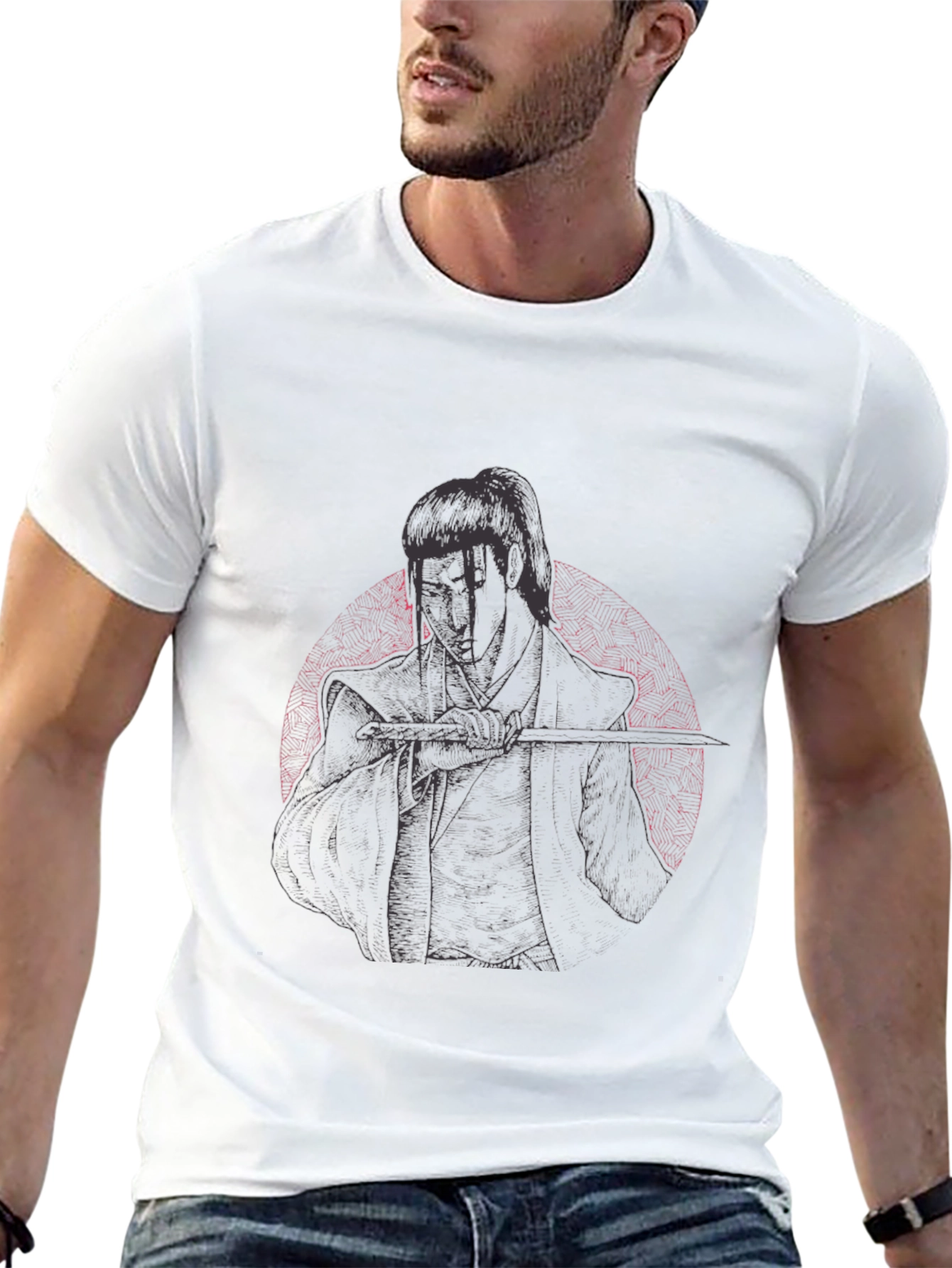 Samurai Graphic Black Tee