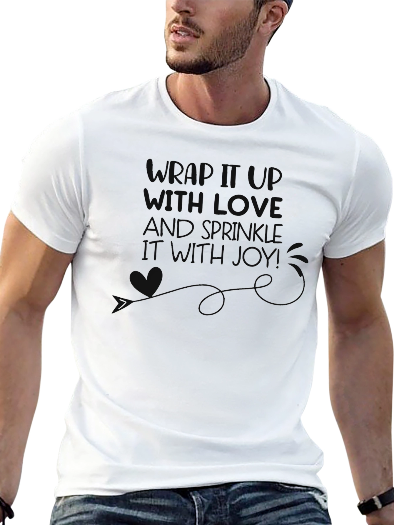 Wrap It Up T-Shirt - Festive Holiday Joy Tee