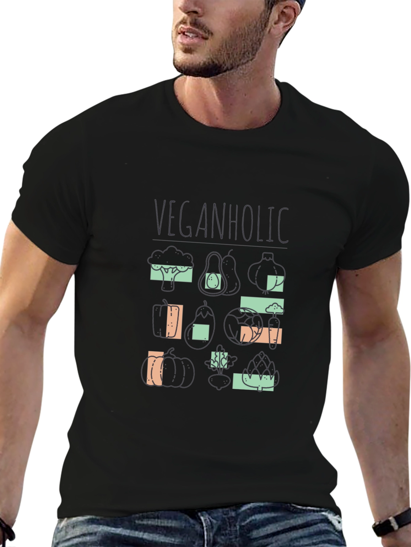 Veganholic T-Shirt - Stylish Vegan Apparel